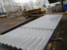 2 X PackS of 25no. 12ft galvanised corrugated roof sheets..50 SHEETS INTOTAL