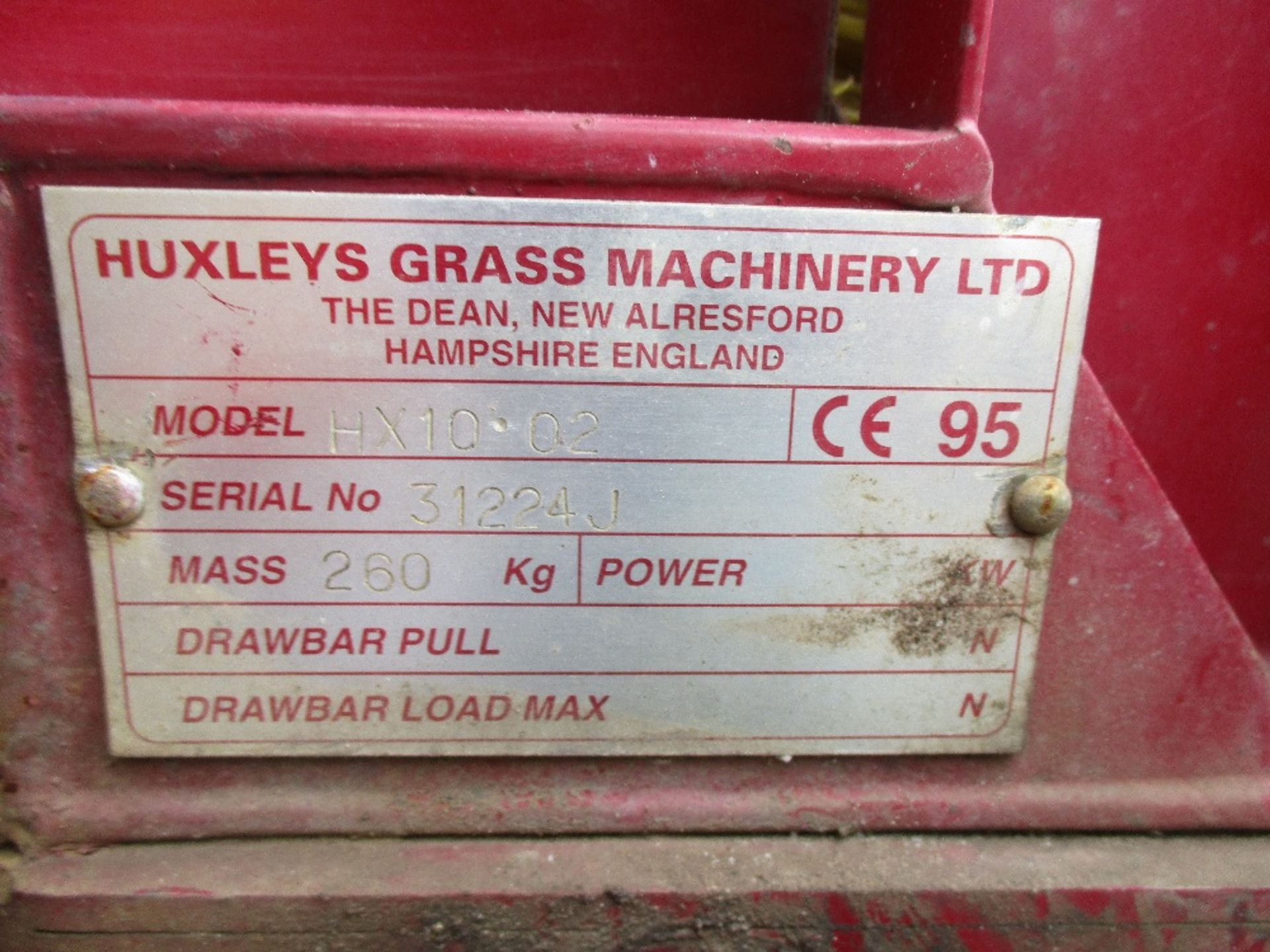 Huxley HX10 hydraulic topdresser to suit utility vehicle/compact tractor - Image 2 of 4