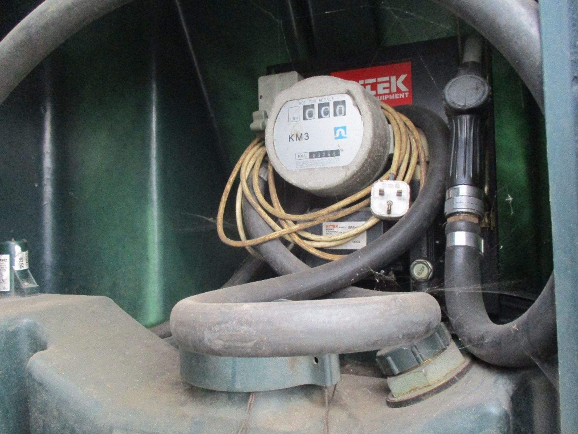 Plastic tanked bunded fuel store c/w pump - Image 2 of 2