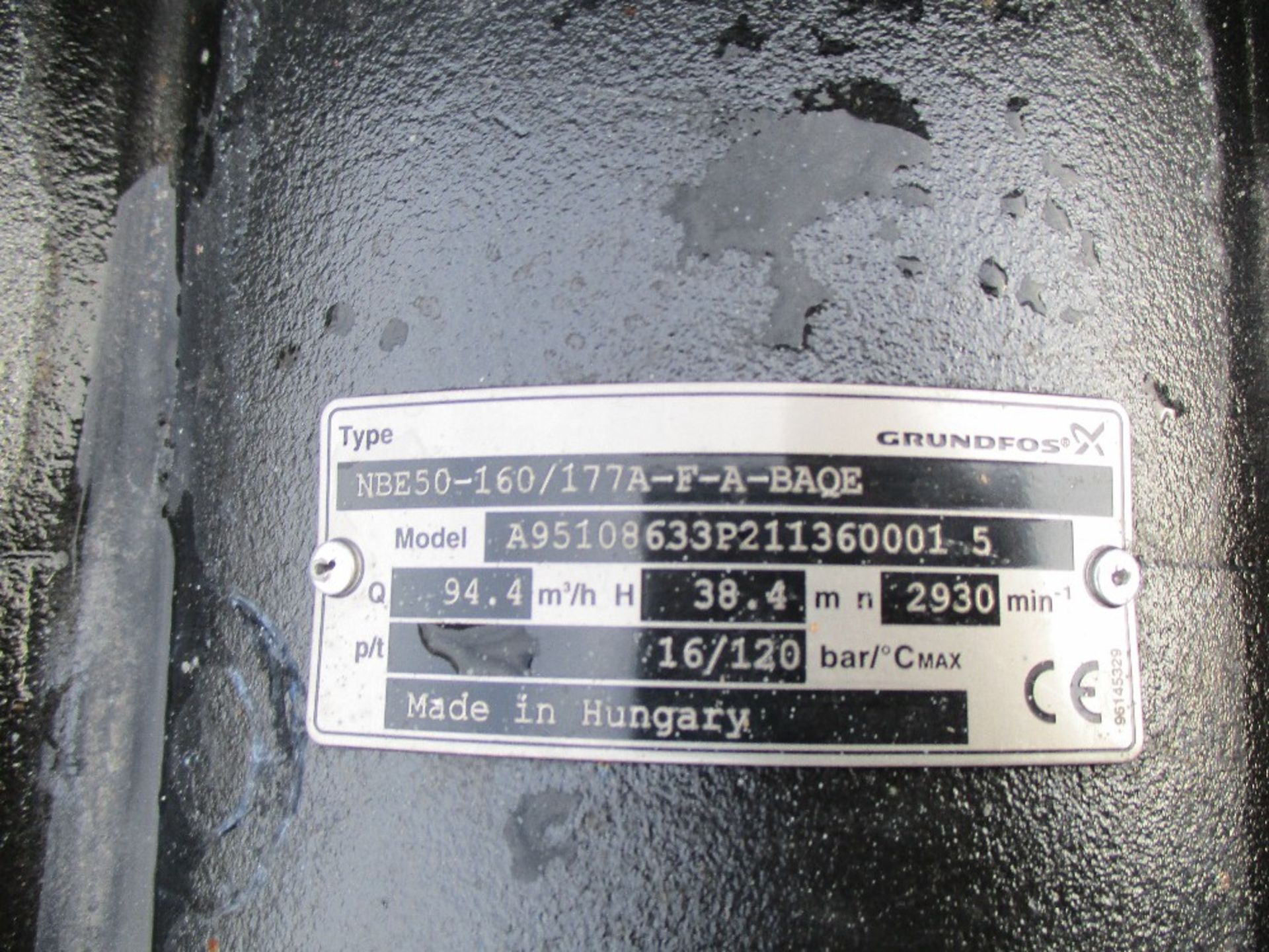 Grundfos NBE50-160 high output static 3 phase pump - Image 6 of 7