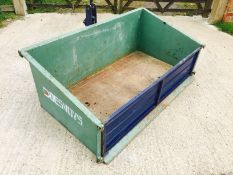 Desvoys 5ft manual tipping heavy duty transport box,