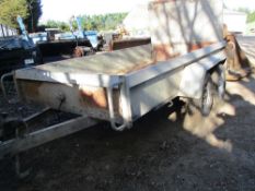 Indespension-type twin axled GP trailer 9ft bed approx.