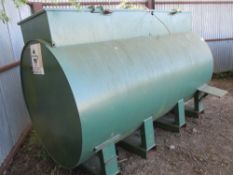 Large capacity bunded fuel tank with pump and hose