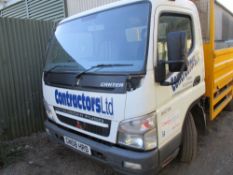 Mitsubishi Canter Fuso tipper type 3C13 reg:GN08 HRD test expired feb 2017 3500kg rated