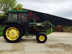 John Deere 2140 with Quicke Multi Alo  loader & muck fork, 8778 hours, pick up hitch, BSN 219V,
