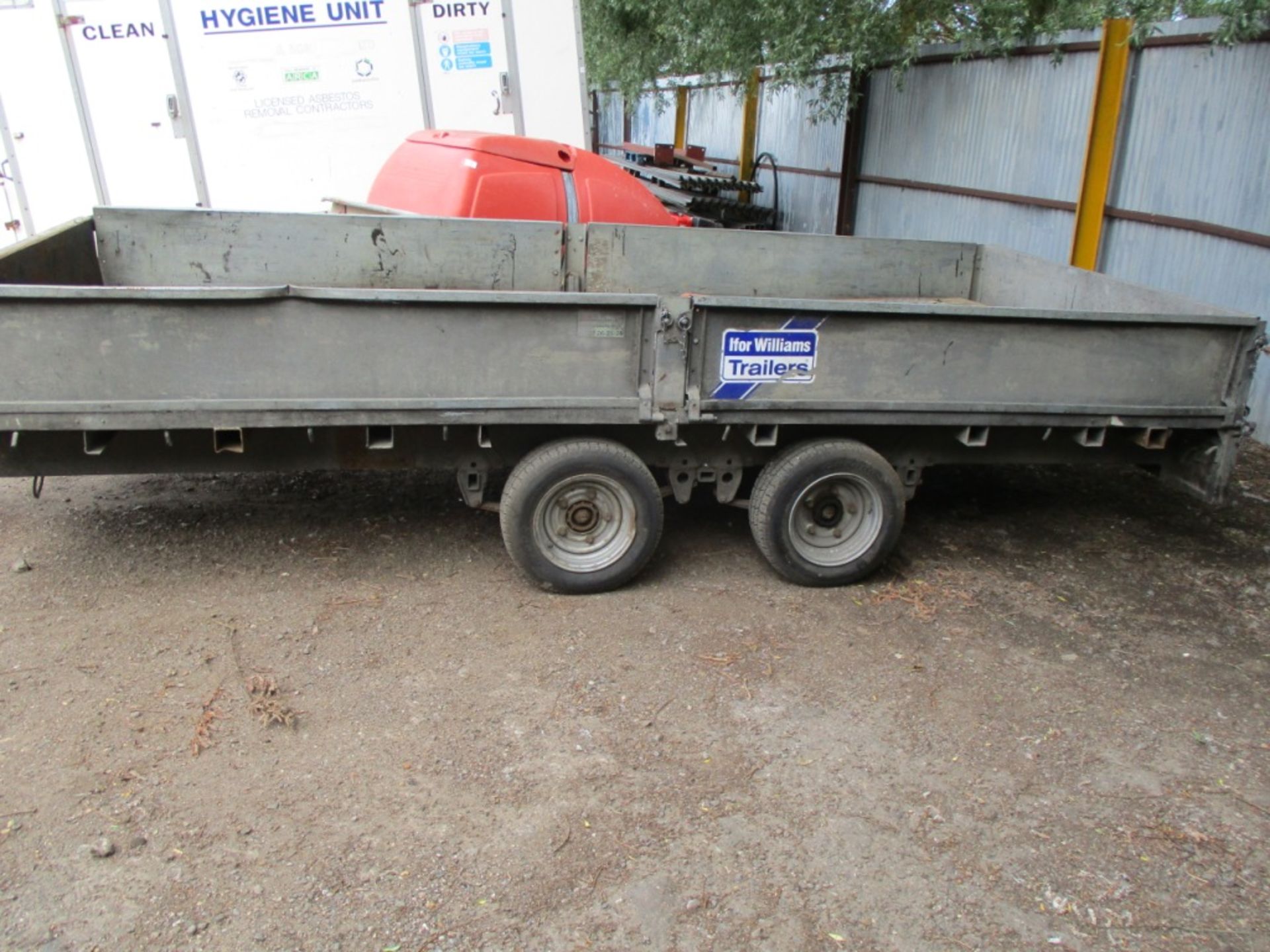 Ifor Williams 14ft twin axled plant trailer with ramps - Image 3 of 5