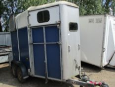 IFOR WILLIAMS HB505 HORSE TRAILER WITH ALUMINIUM FLOOR FITTED.