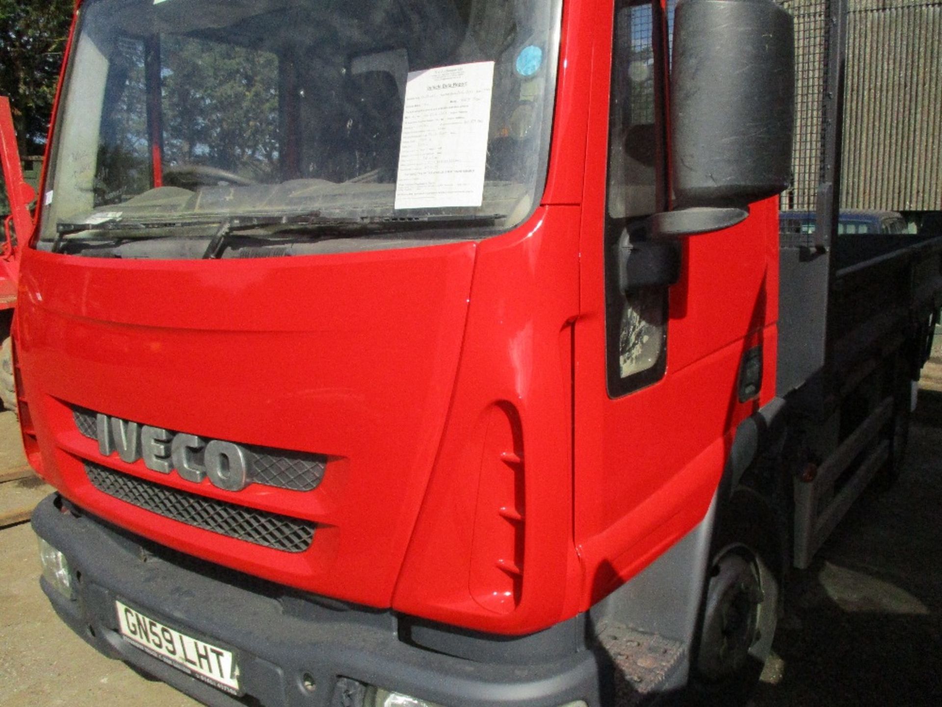 IVECO 75E17 TIPPER, SEMI AUTOMATIC GEARBOX, RED REG: GN59 LHT - Image 8 of 9