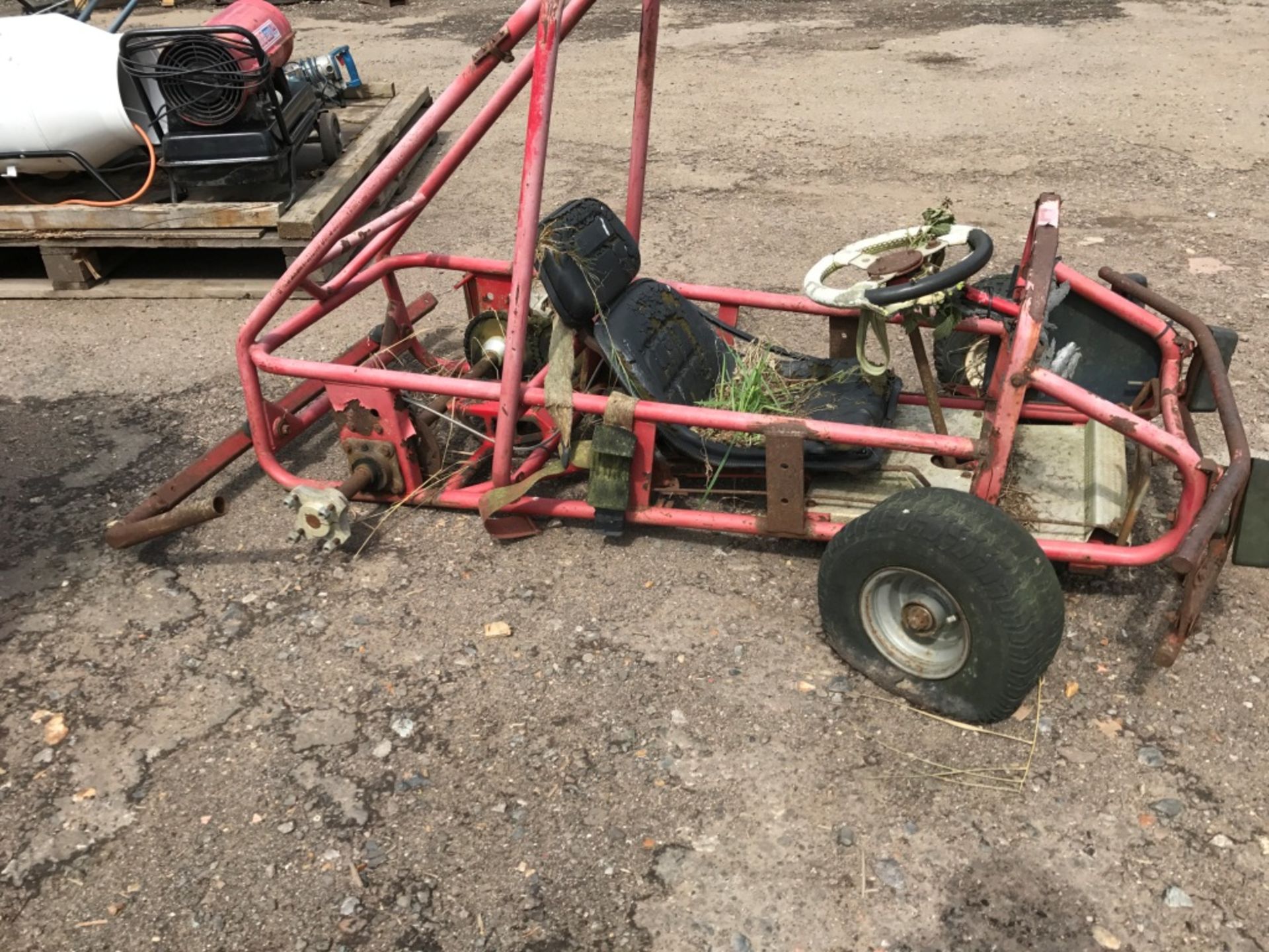 HONDA ENGINE GOCART PLUS ANOTHER CHASSIS. - Image 3 of 4