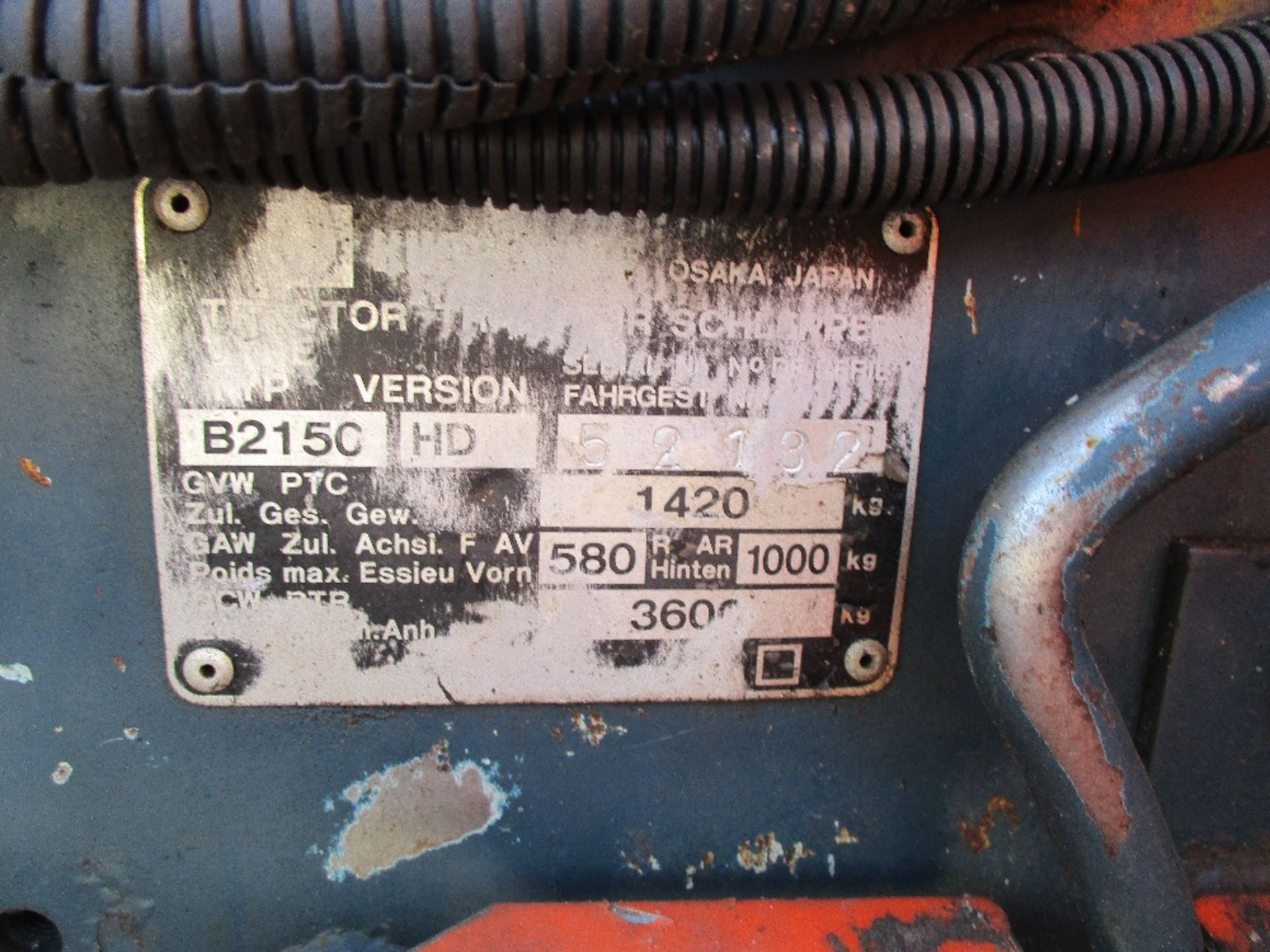 KUBOTA B2150 4WD COMPACT TRACTOR WITH HYDRASTATIC DRIVE - Image 4 of 7