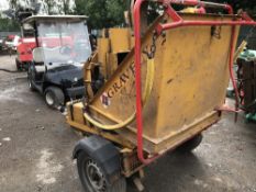 GRAVELY TOWED CHIPPER WITH LISTER ENGINE.