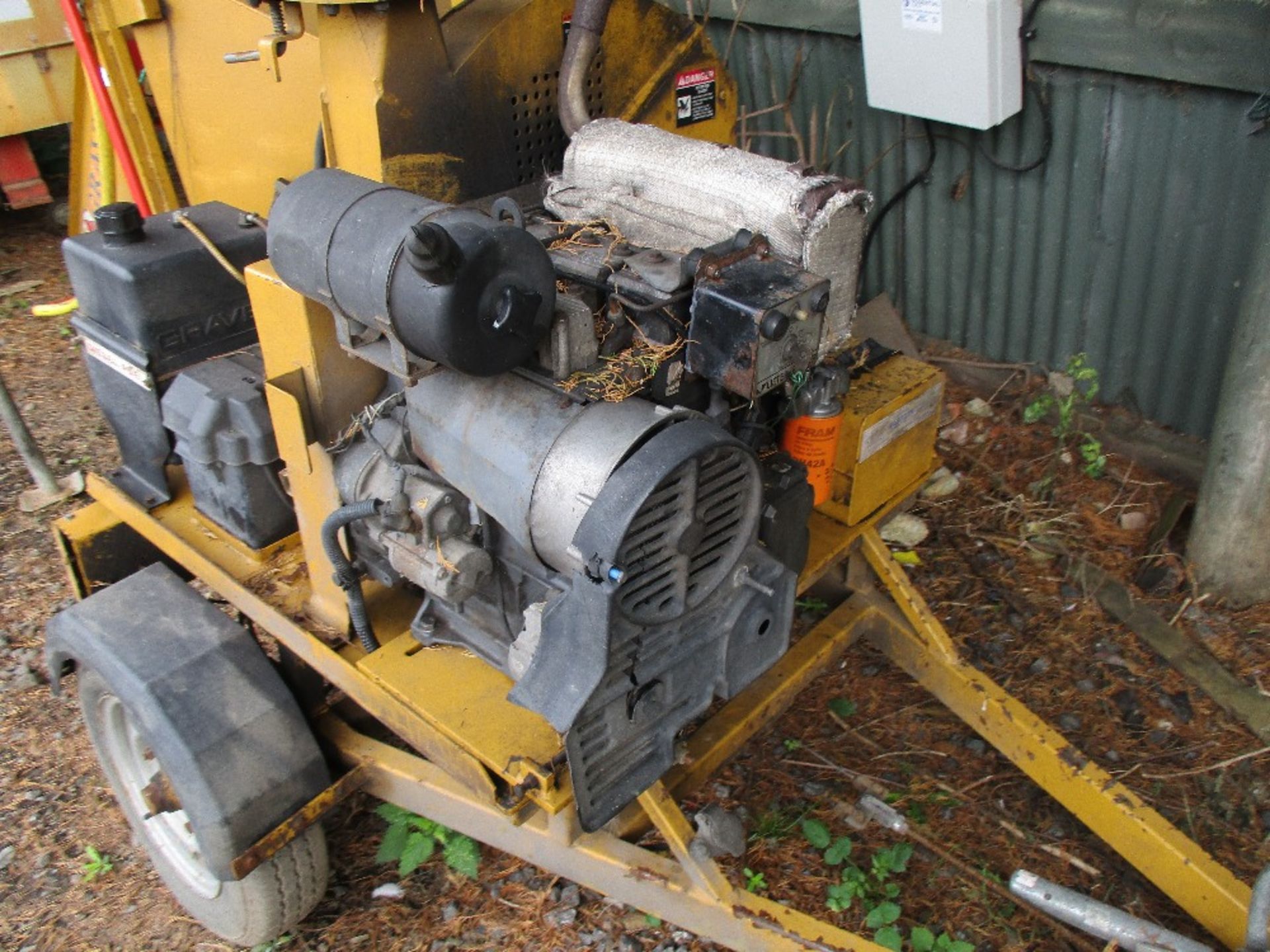 Gravely chipper c/w Lister engine - Image 2 of 2