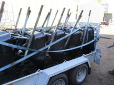 5 X HEAVY DUTY BUILDERS WHEEL BARROWS C/W SPARE TYRE