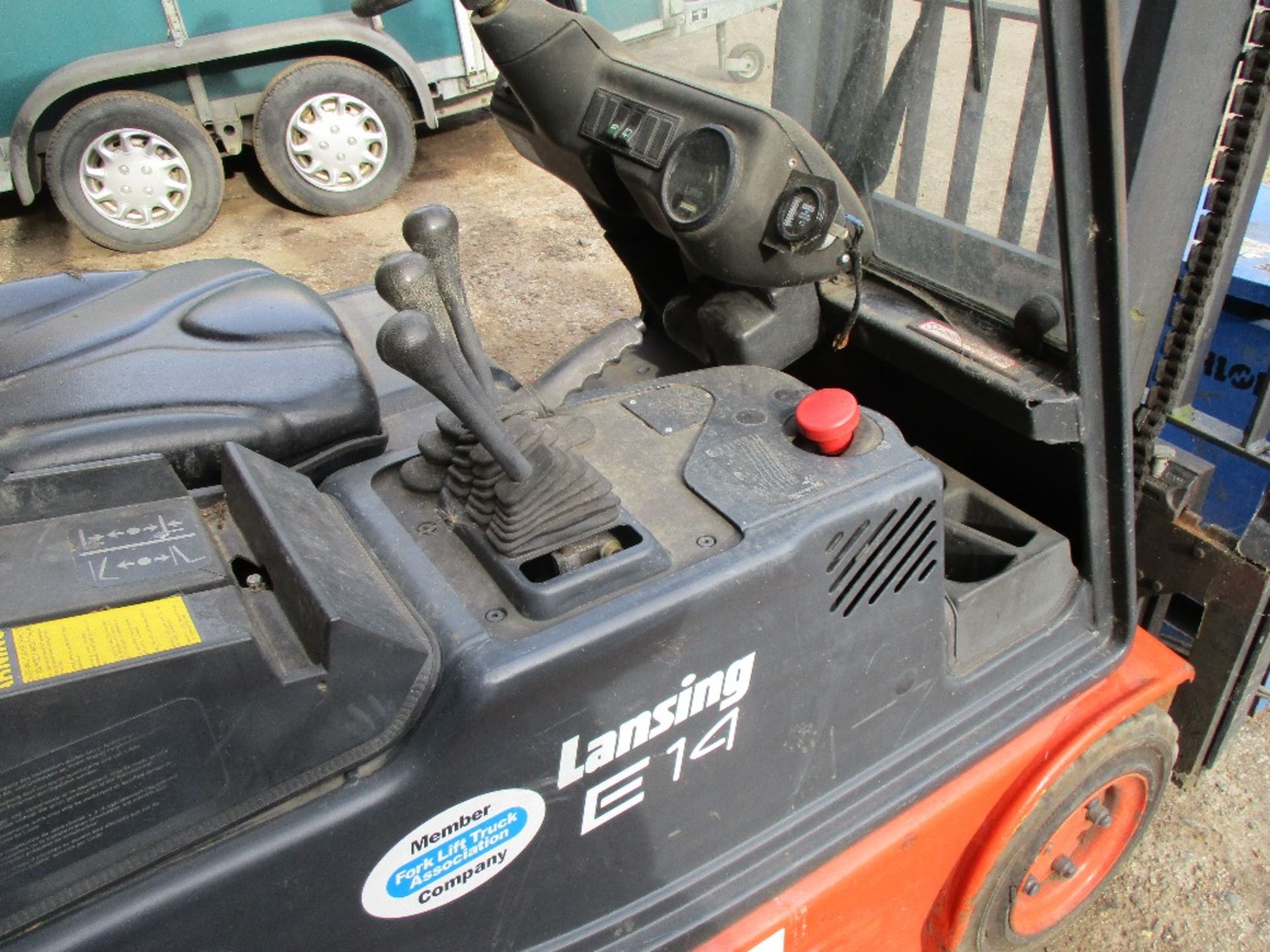 Lansing E14 battery forklift c/w charger - Image 2 of 2