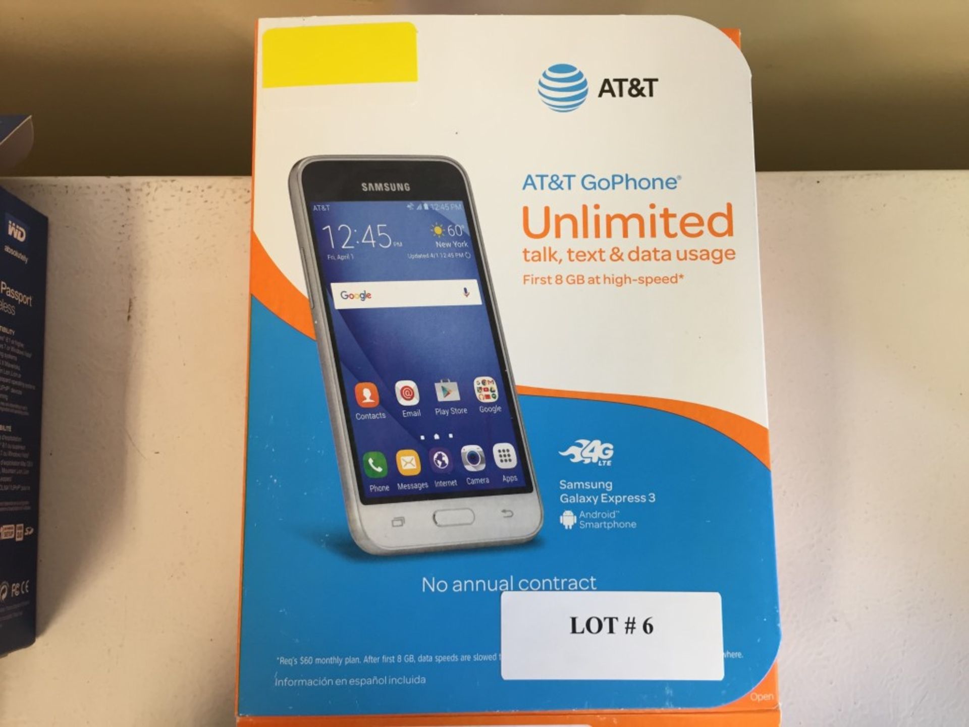 AT&T GoPhone Unlimited Talk Text & Data Usage Samsung Galaxy Express 3 Android Smartphone