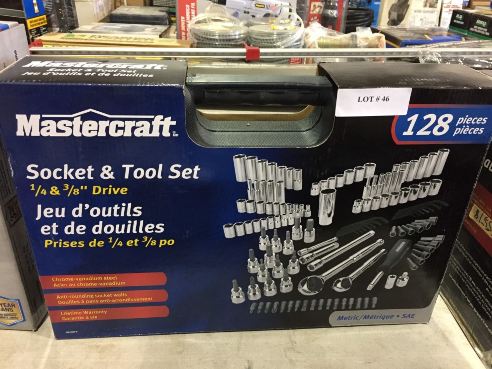 Mastercraft Socket & Tool Set 1/4" & 3/8" Drive