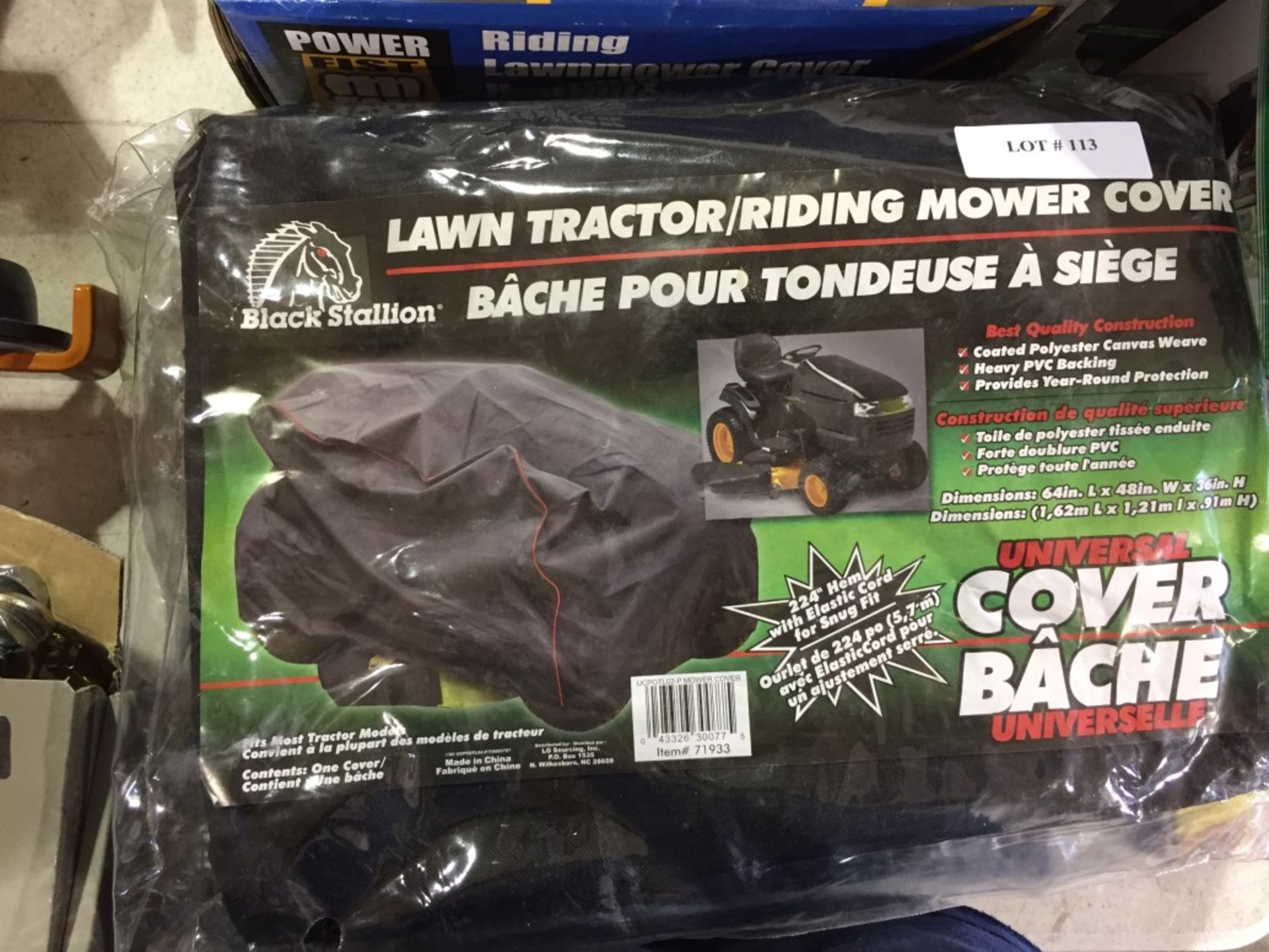 Black Stallion Lawn Tractor/Riding Mower Cover