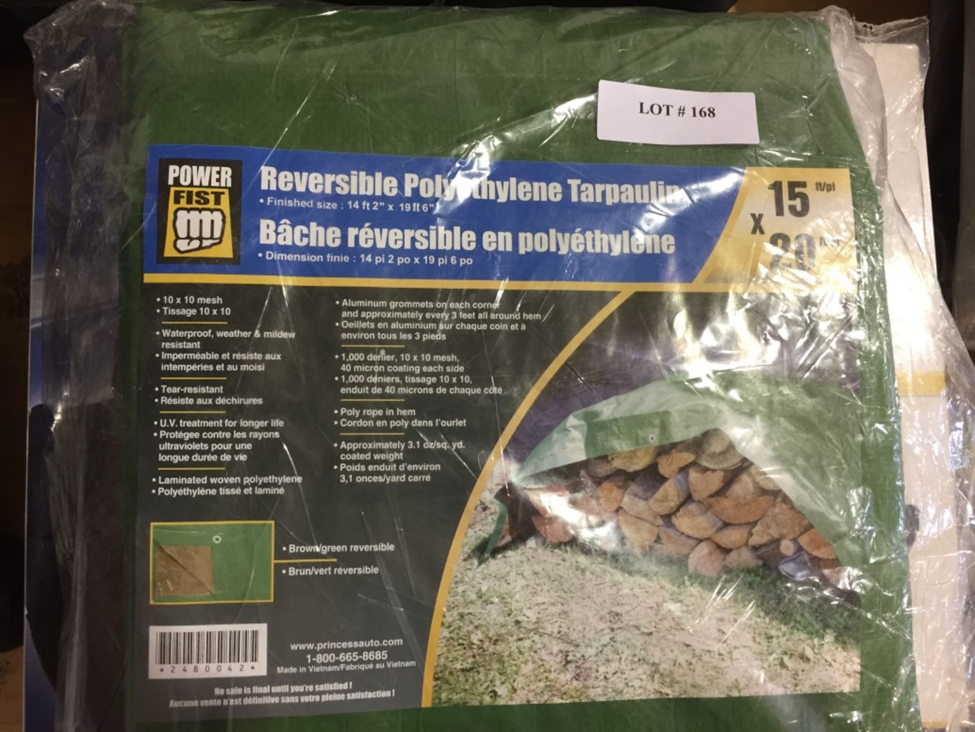 Powerfist Reversible Poly Tarp 14ft x 19 ft