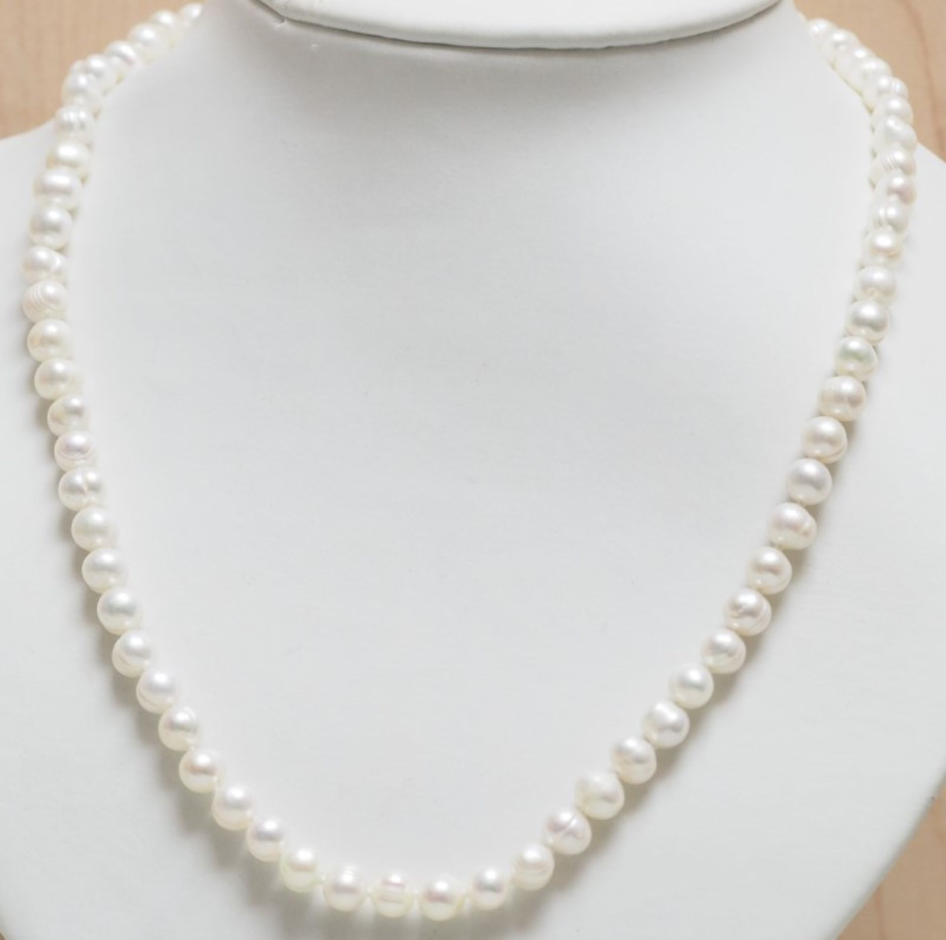 Sterling Freswater Pearl Neckalce Retail $180 - Image 2 of 2