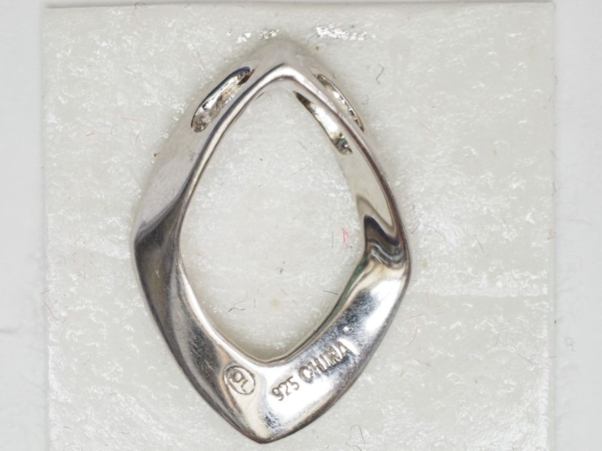 Sterling Silver Diamond Pendant Retail $150 - Image 2 of 2