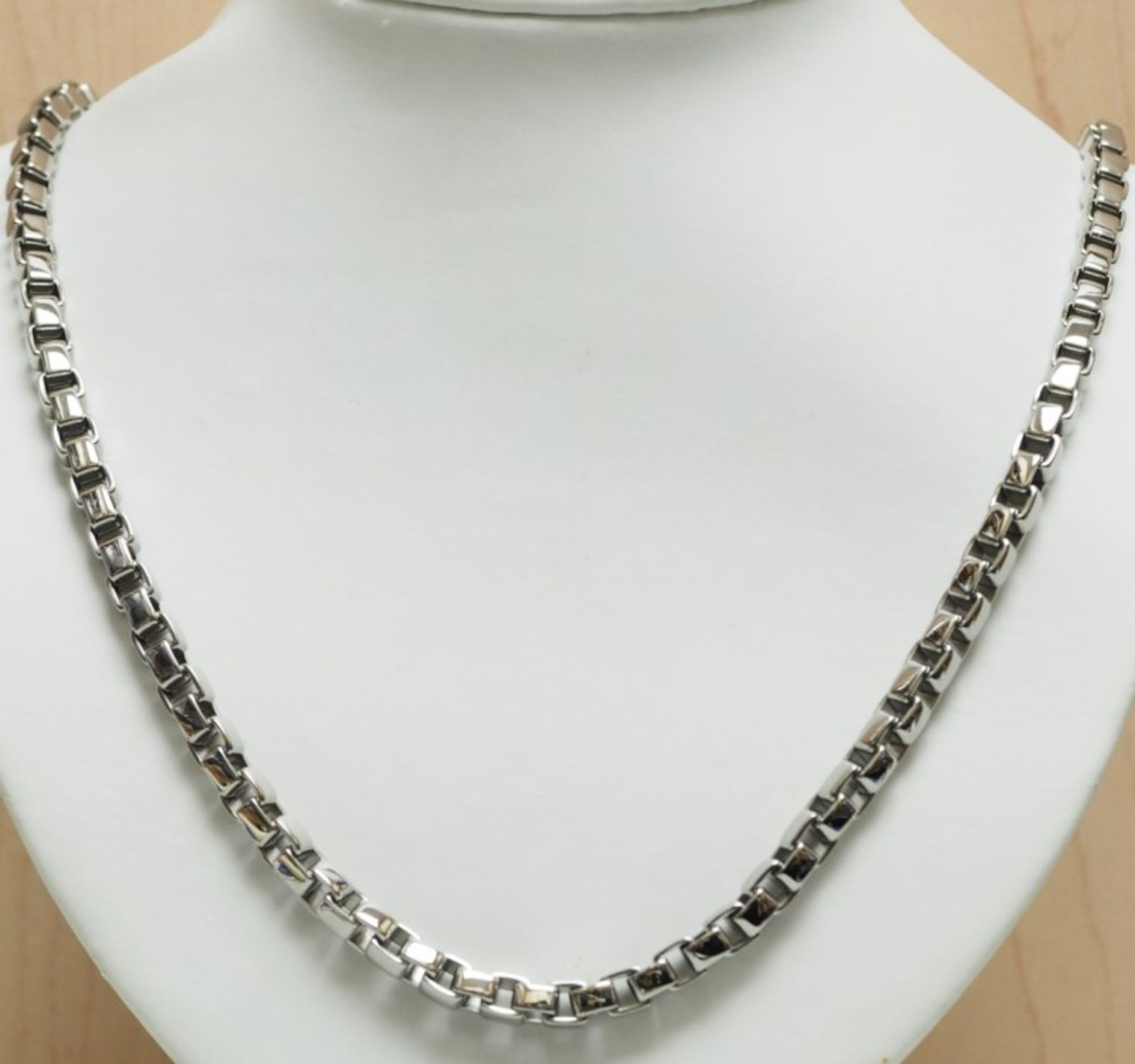 Stainless Steel Necklace and Bracelet Set Retail $360 - Image 2 of 3