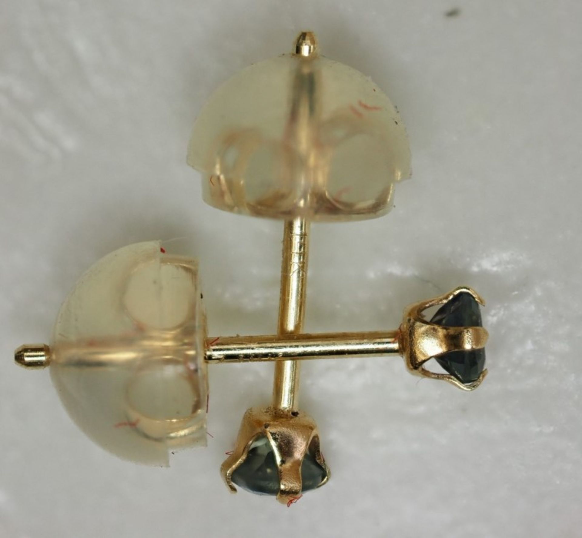 10kt Yellow Gold Alexandrite Earrings Retail $250 - Image 2 of 2