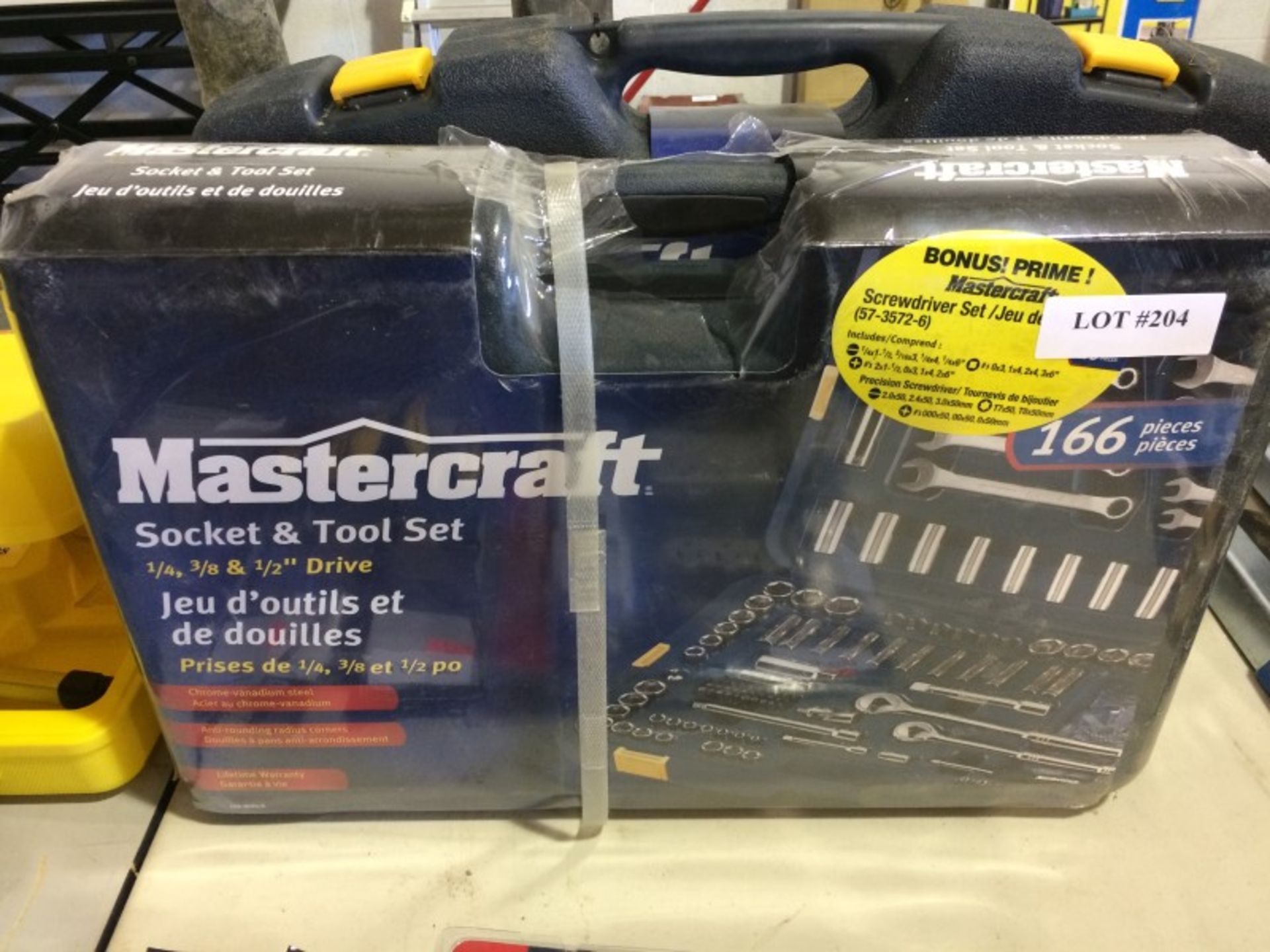 Mastercraft Socket & Tool Set 1/4", 3/4" & 1/2" Drive