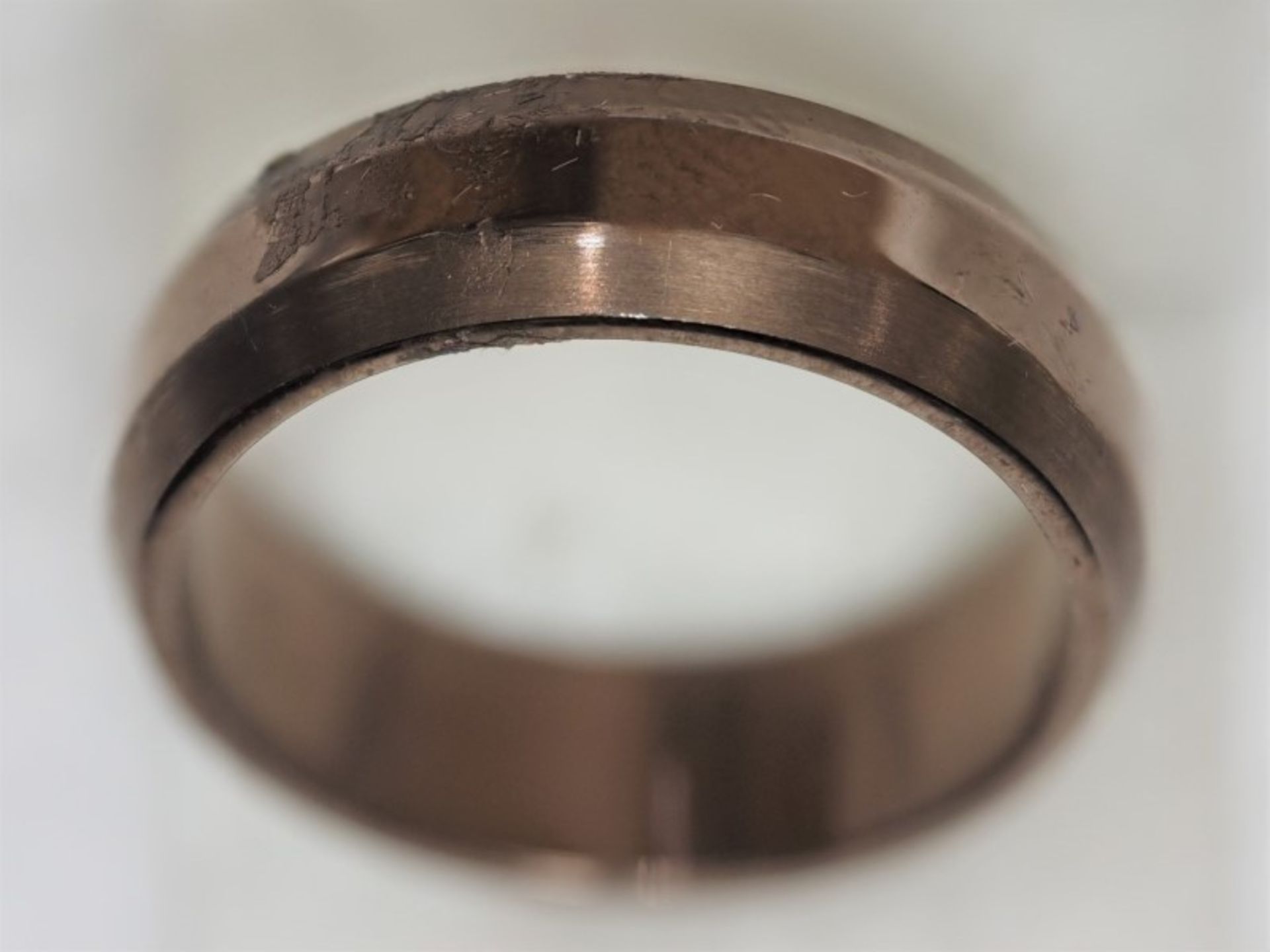 Brown Stainless Steel Men's Ring Retail $120
