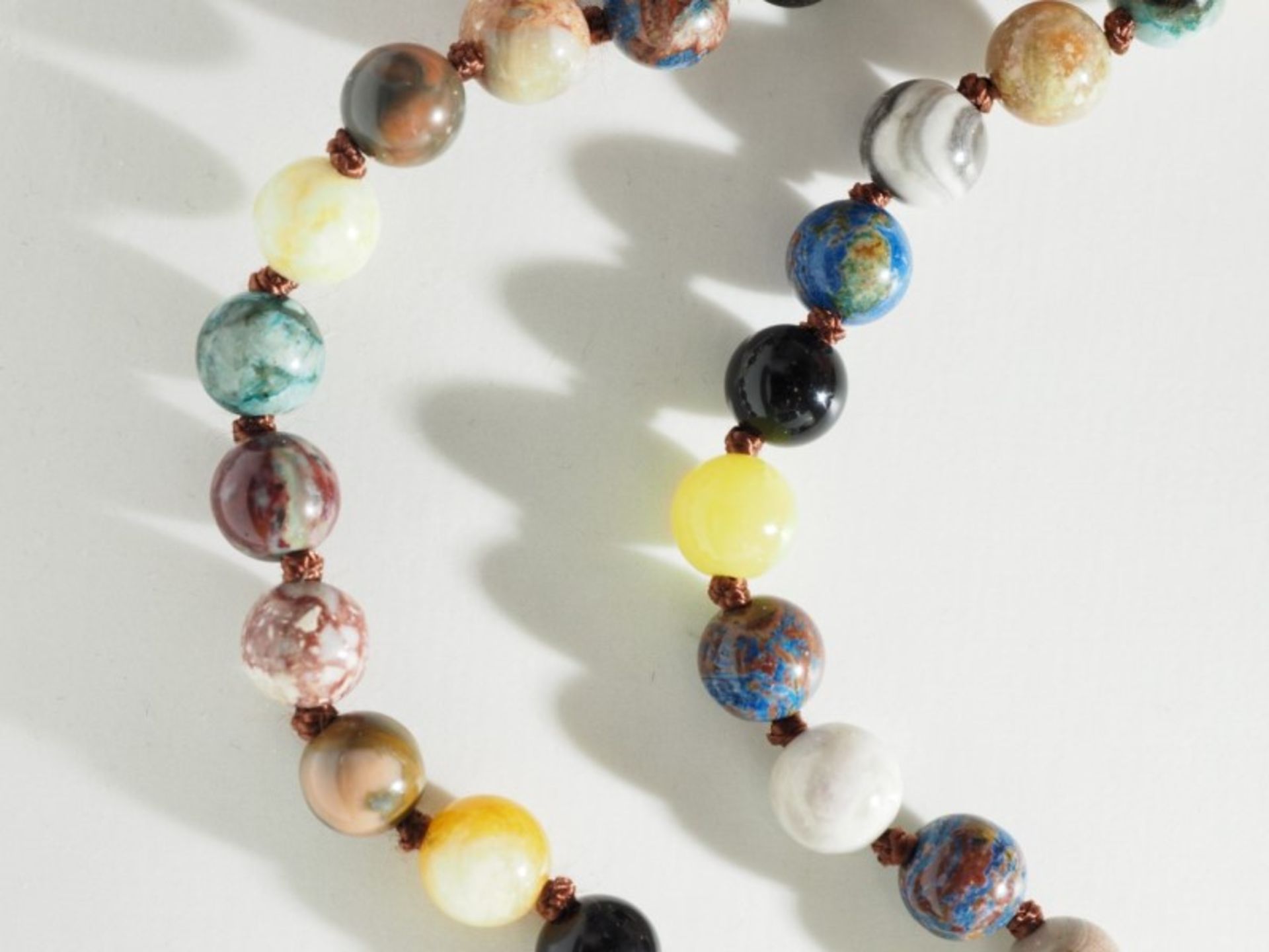 Natural Agate Necklace (56in)Insurance Value $ $421 - Image 2 of 3