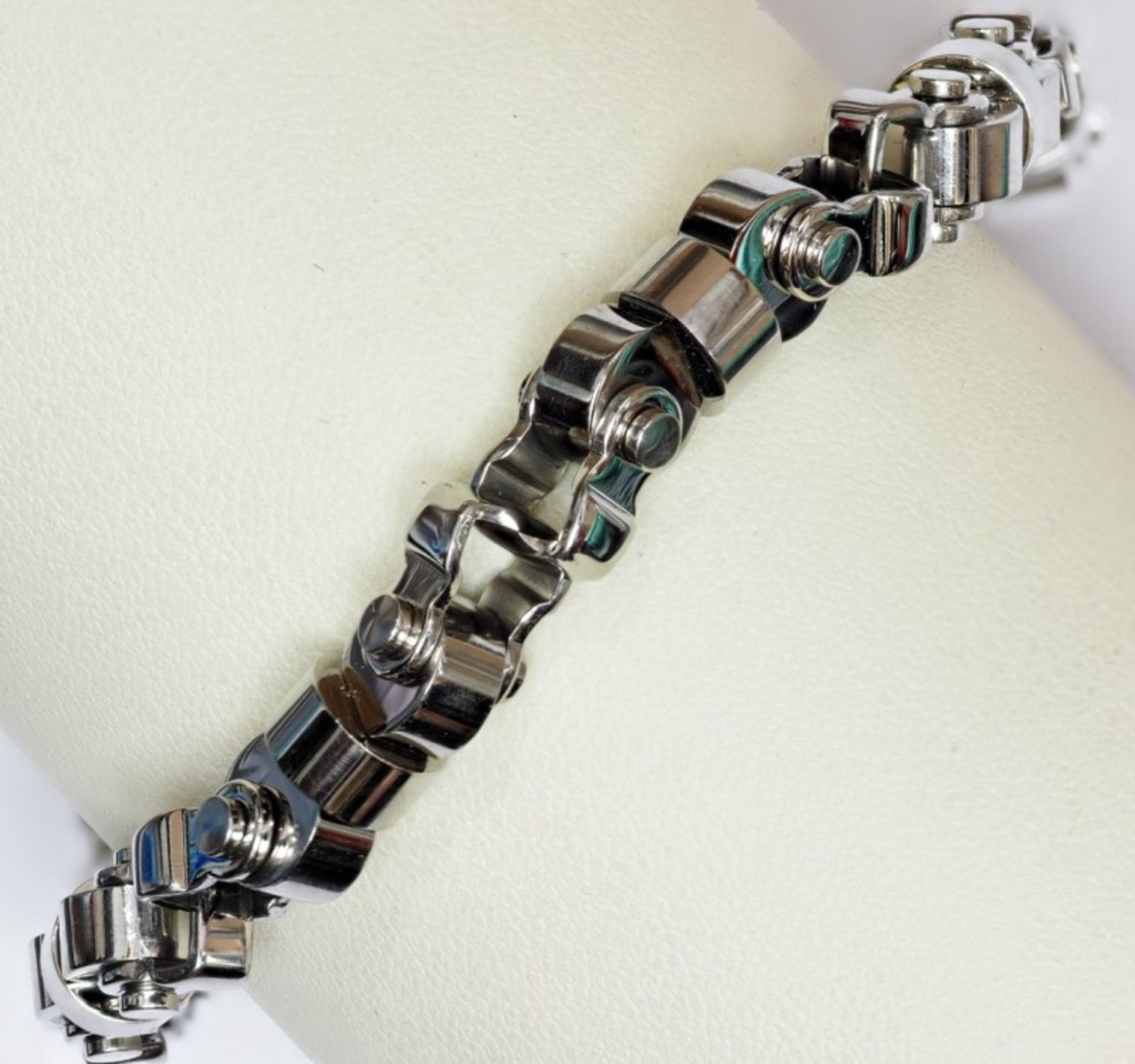 Stainless Steel Machlin Part Bracelet Retail $180 - Image 2 of 3