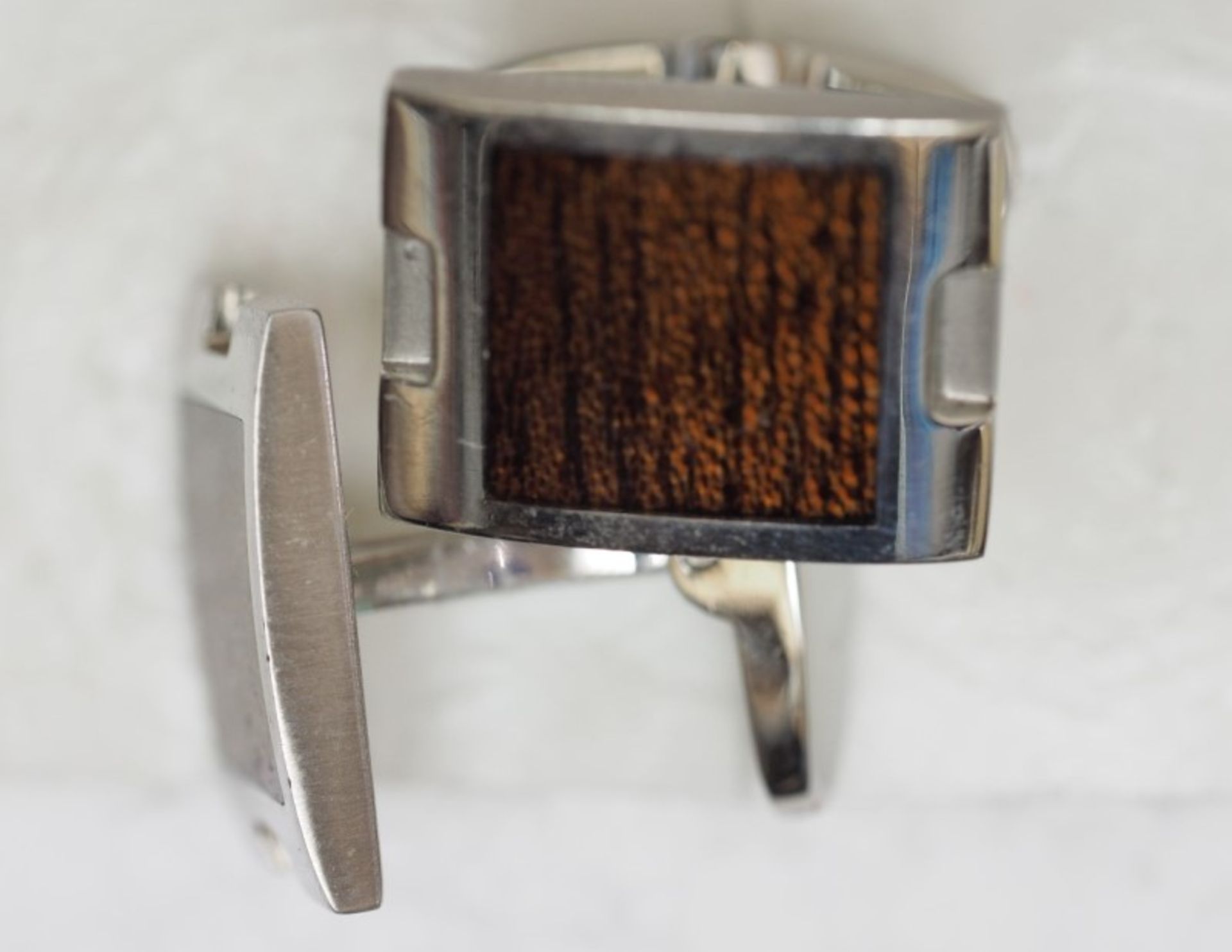 Stainless Steel /Wood Cuff Links Retail $120