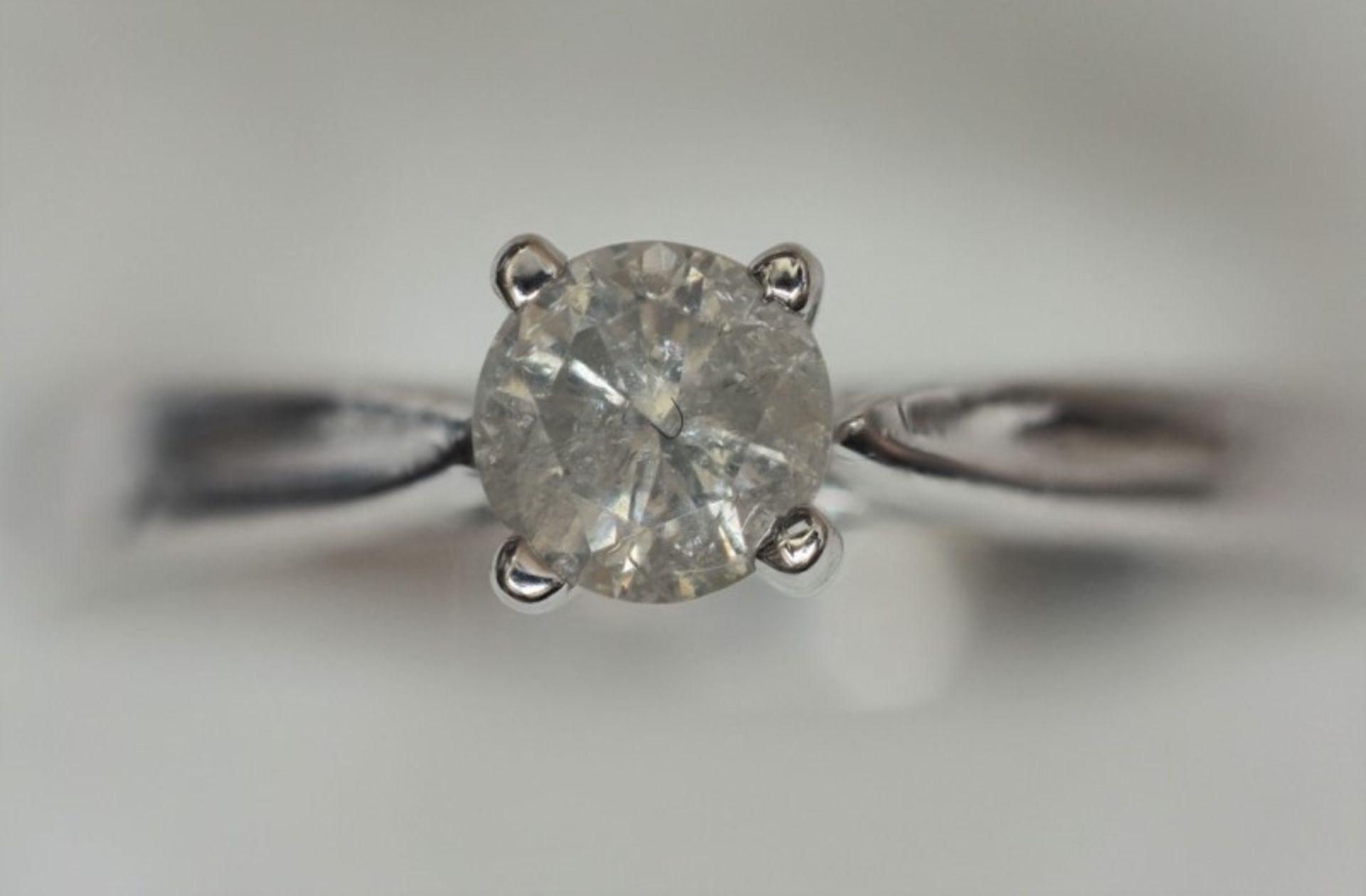 10kt White Gold Solitaire Diamond (0.20ct) Ring Insuranc Value $1500