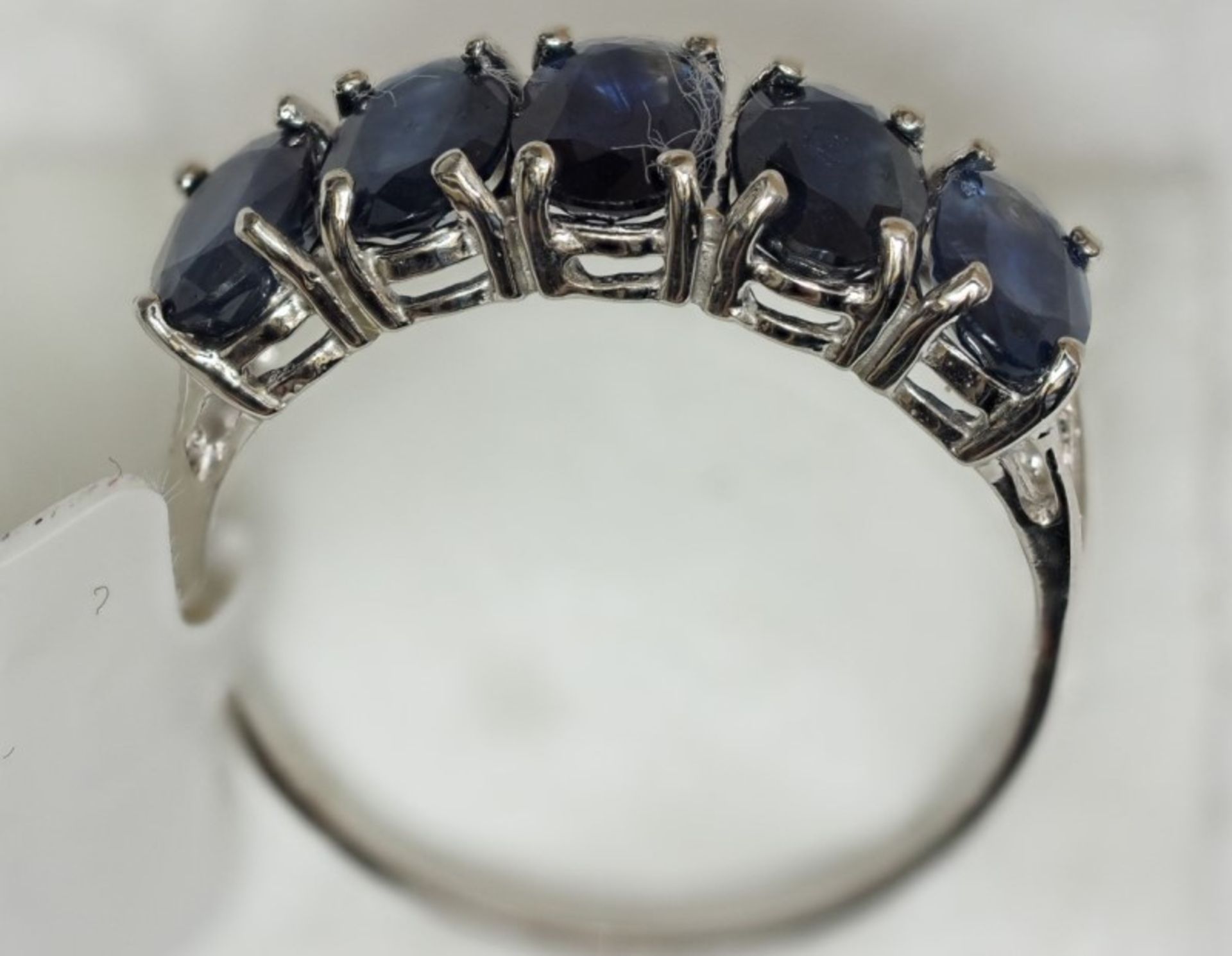 10kt White Sapphire (2.50ct) Ring Insurance Value $1200 - Image 2 of 4