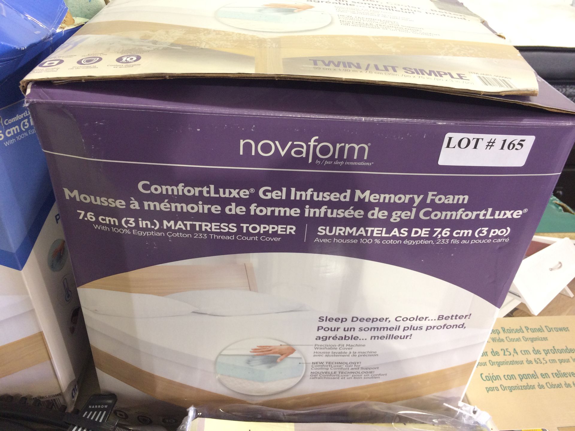 Novaform Twin Gel Infused Memory Foam Mattress Pad