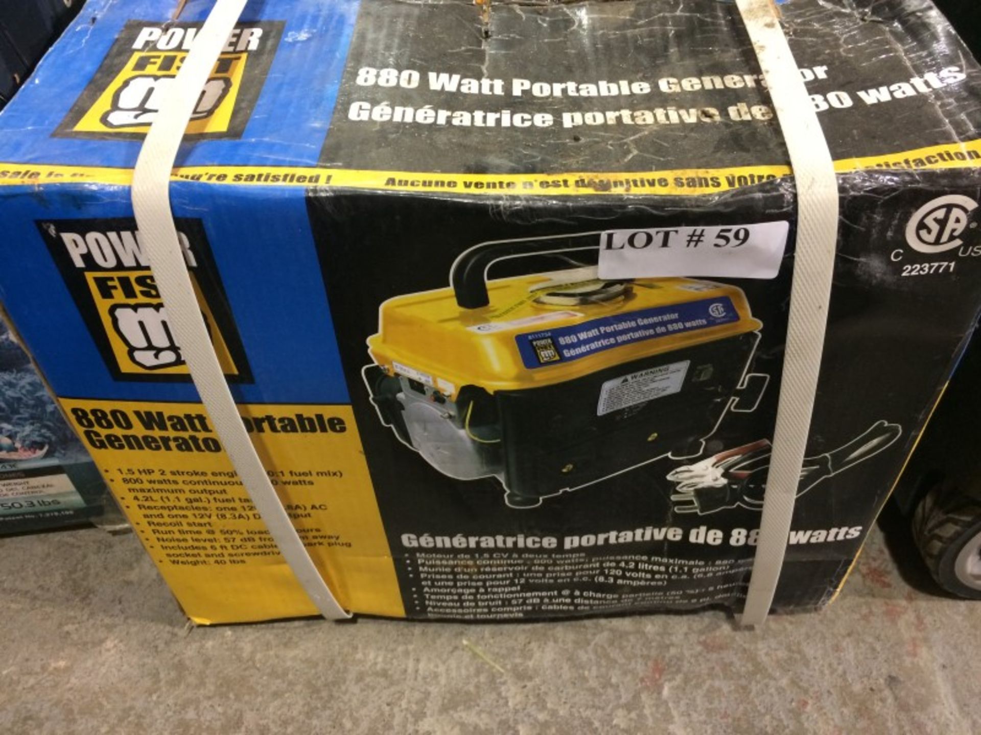 Powerfist 880 Watt Portable Generator