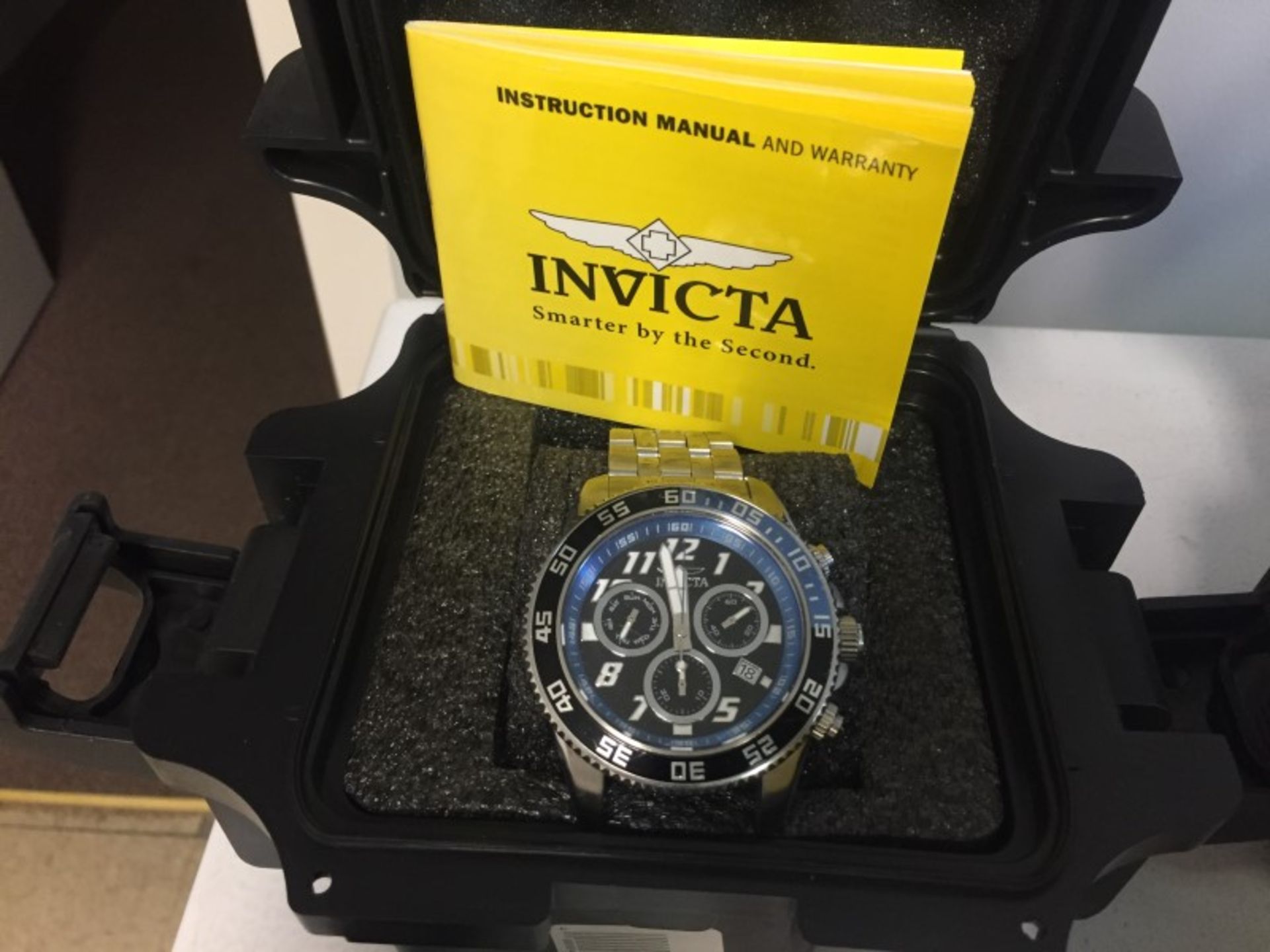 Invicta Watch w/Instruction Manuel/Stainless Steel/Water Resis.