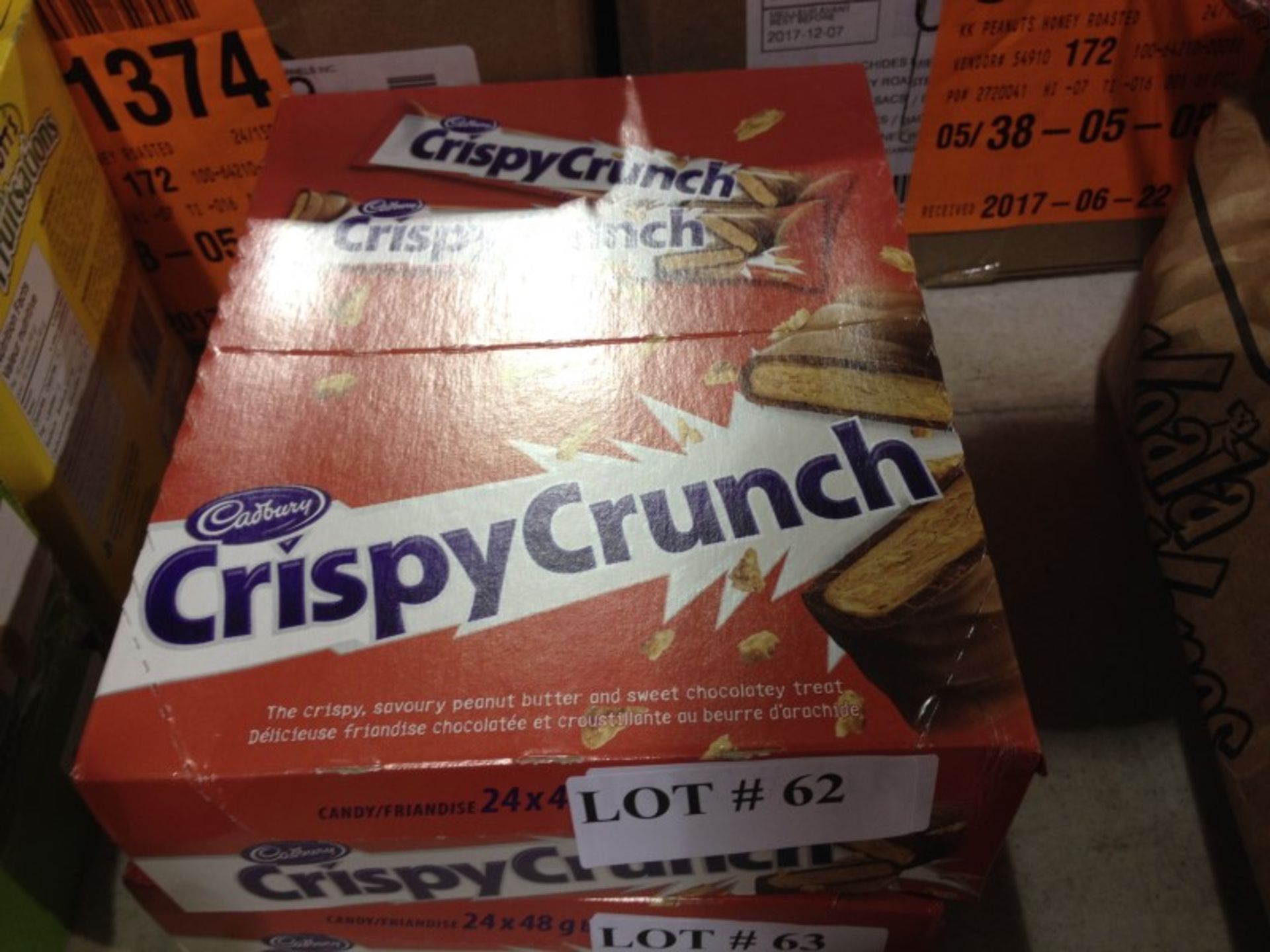 box of 24 Crispy Crunch Candy Bars