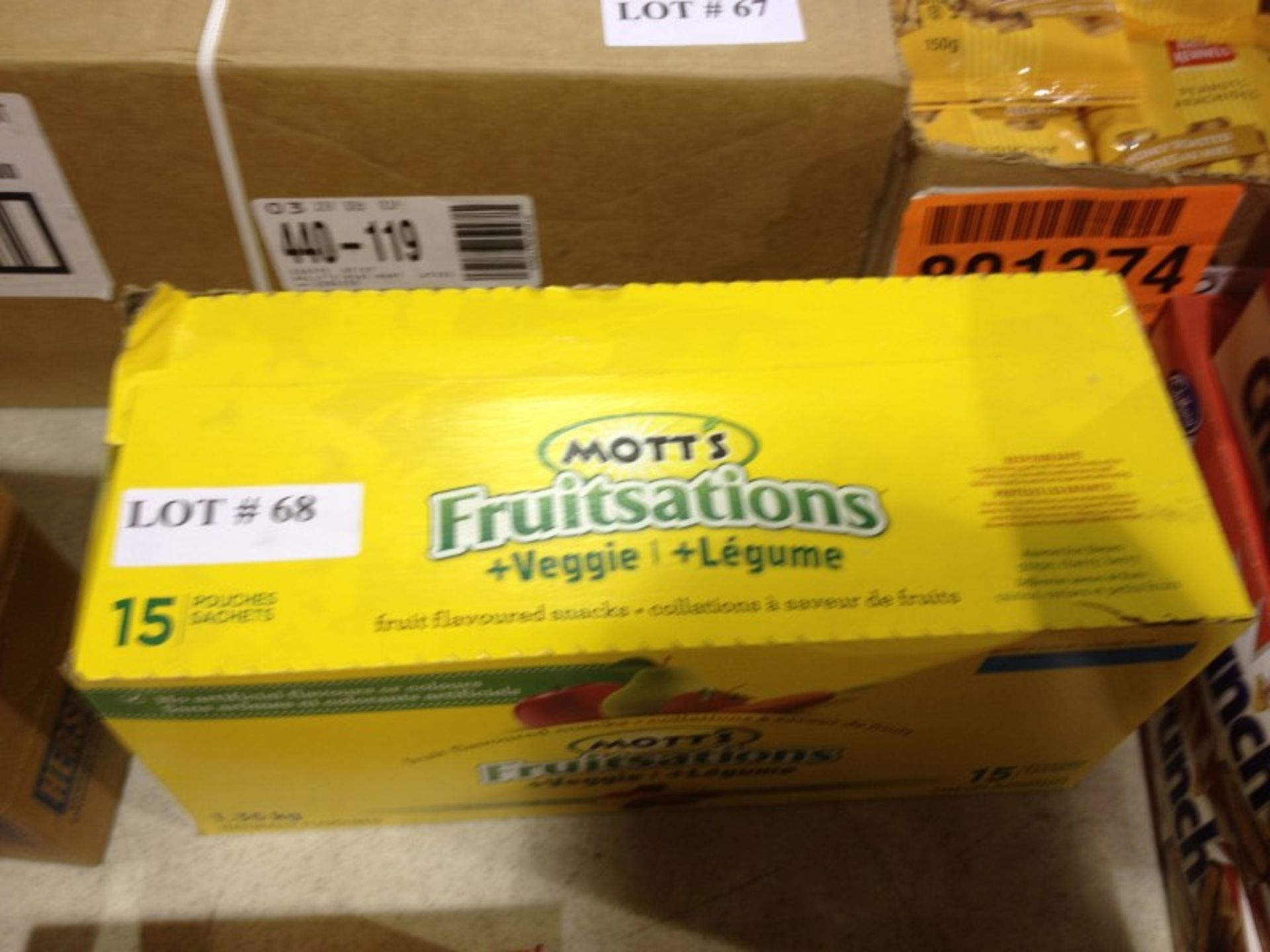 box of Motts Fruitsations