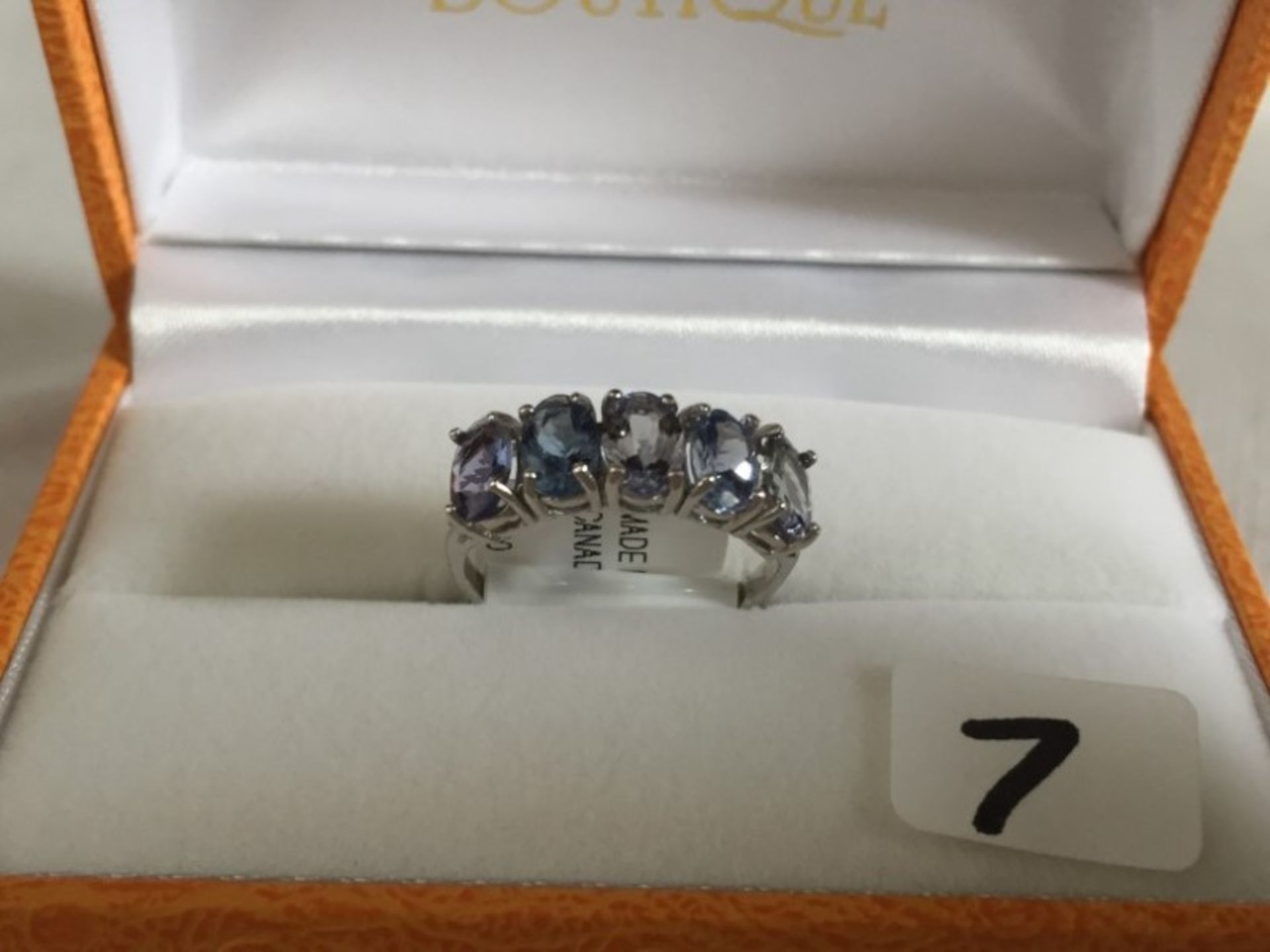 ladies 10K gold 25 carat Tanzanite ring - $1500 appraisal - Image 2 of 3
