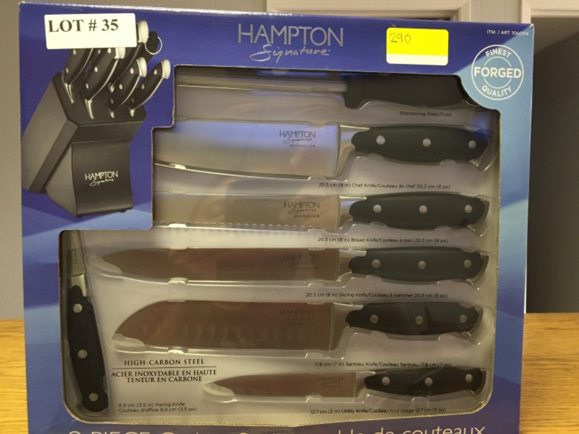 new - Hampton 8 piece knife set