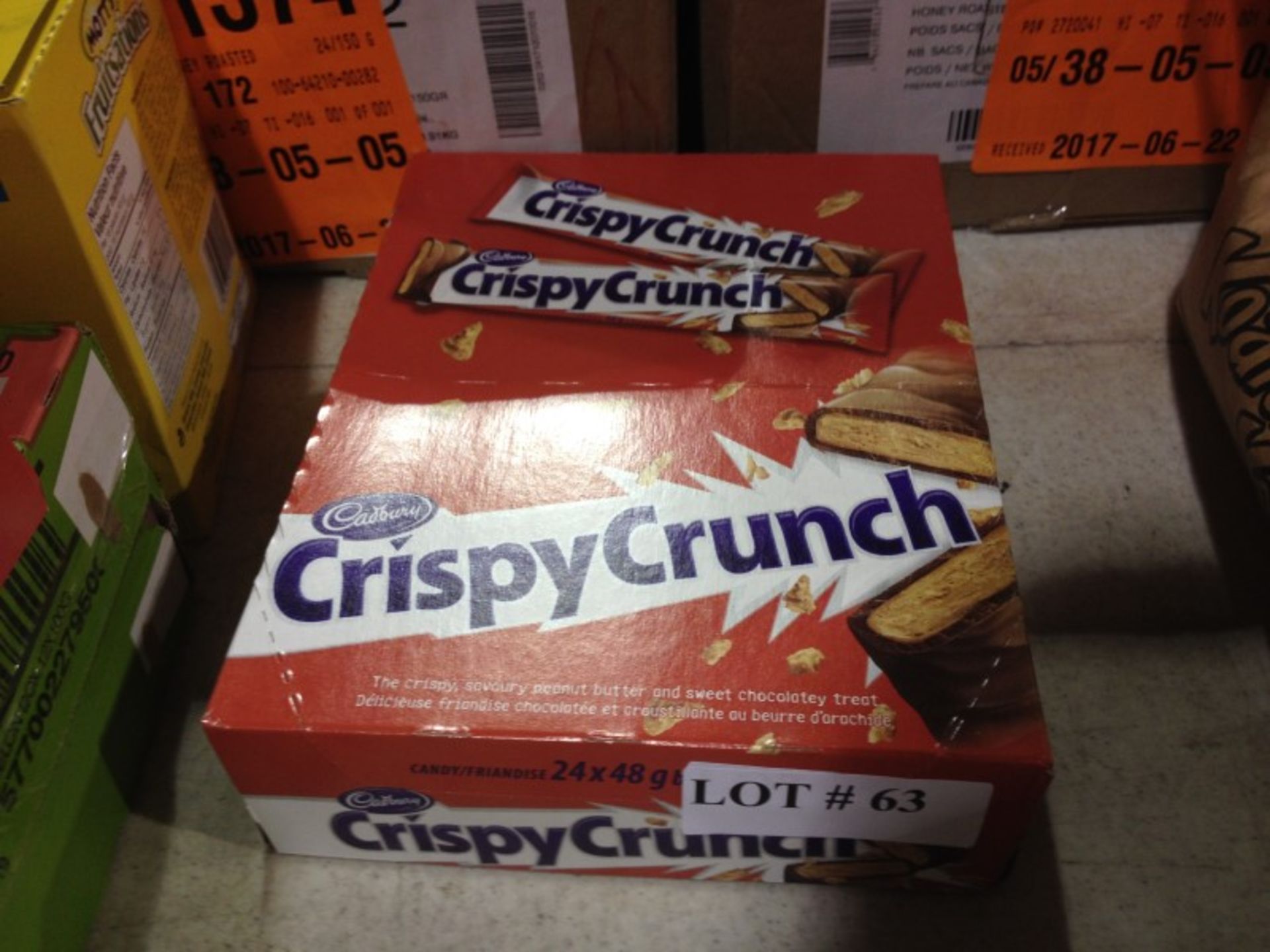 box of 24 Crispy Crunch Candy Bars