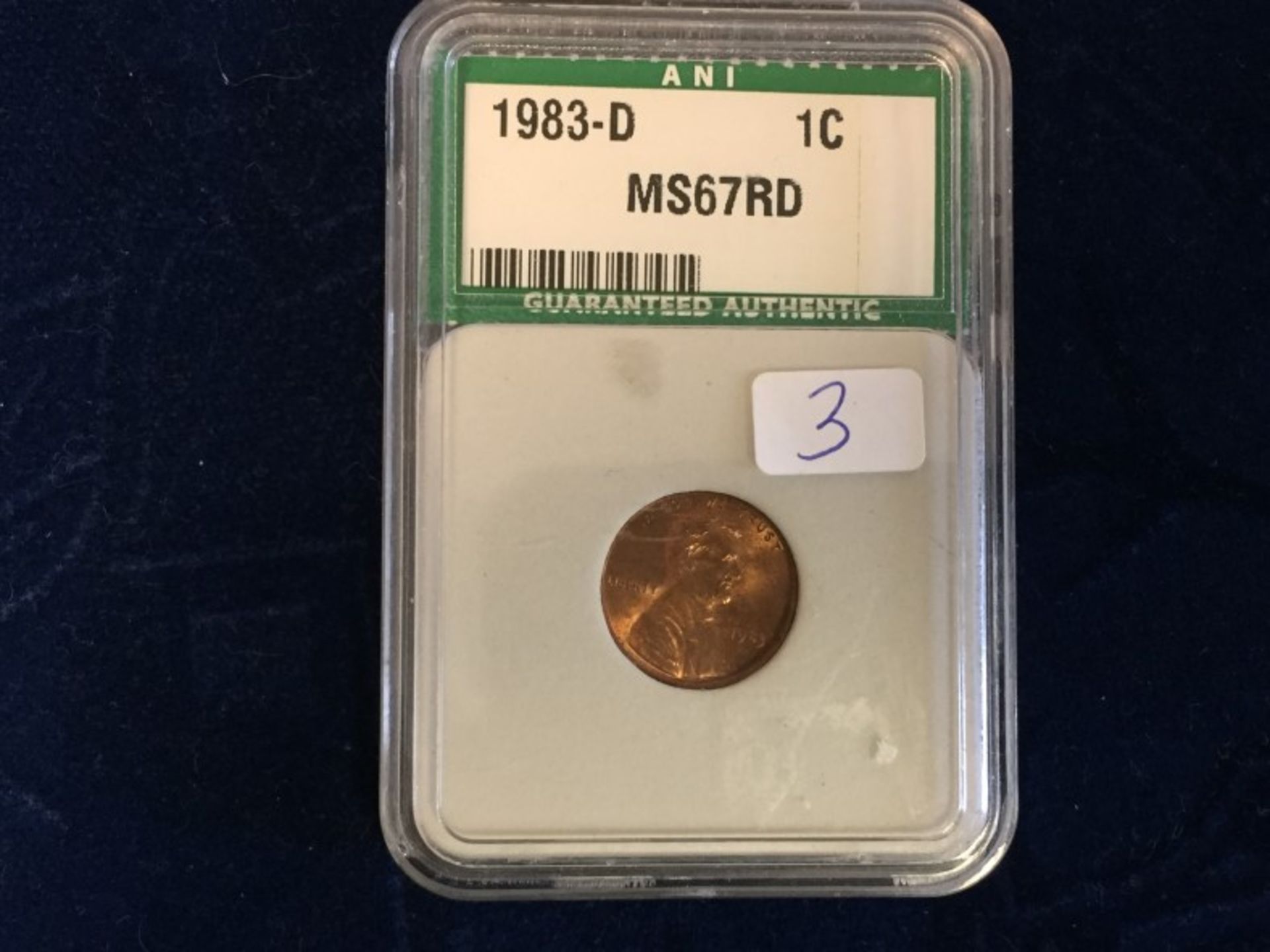 1983 USA Graded Cased Penny