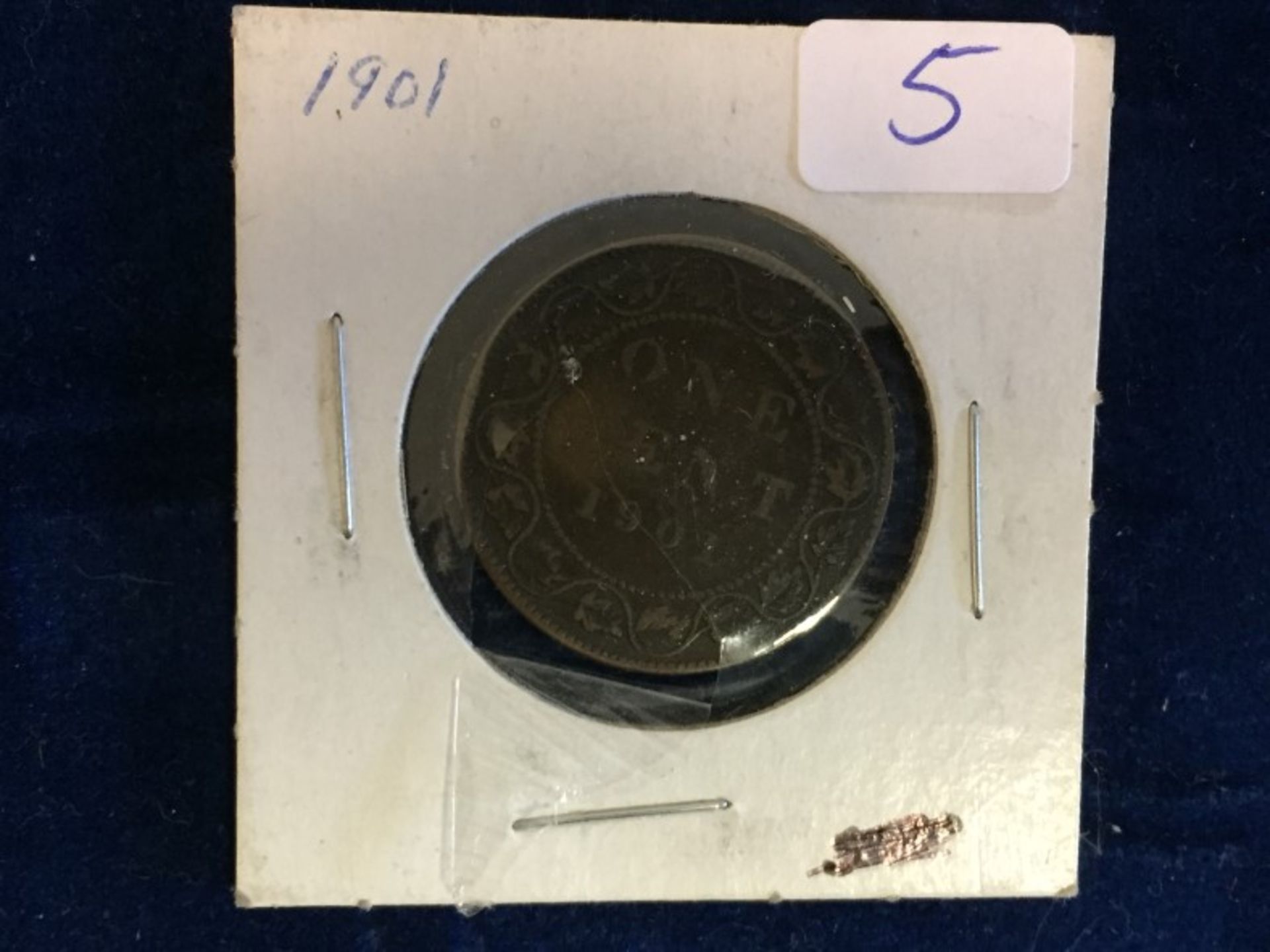 1901 Canada, one cent Penny Token