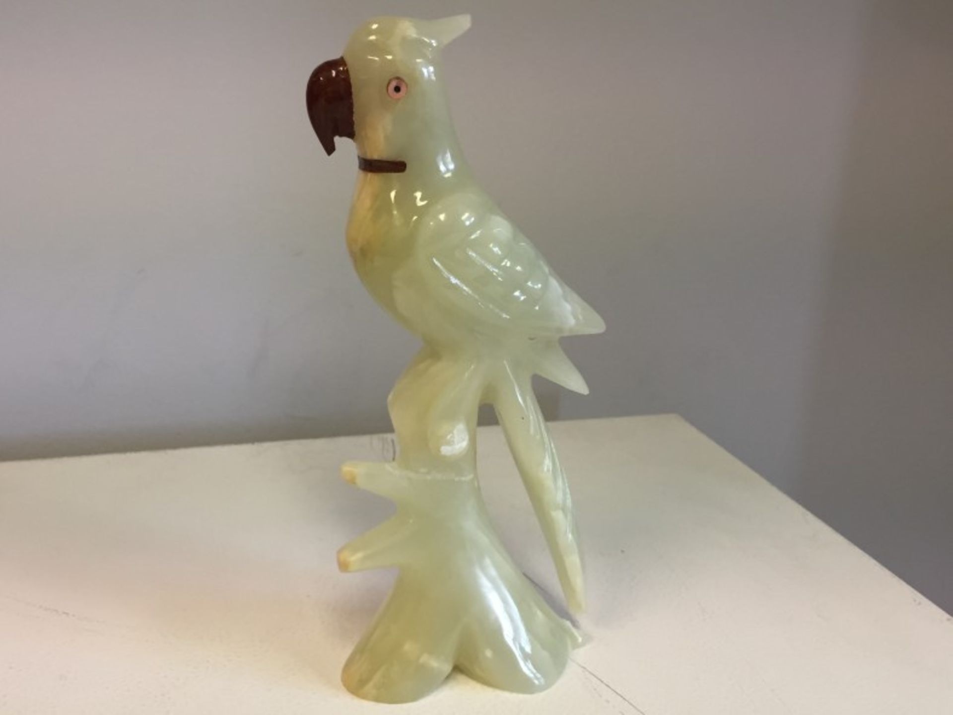 Hand Carved parrot Statue - Image 2 of 2