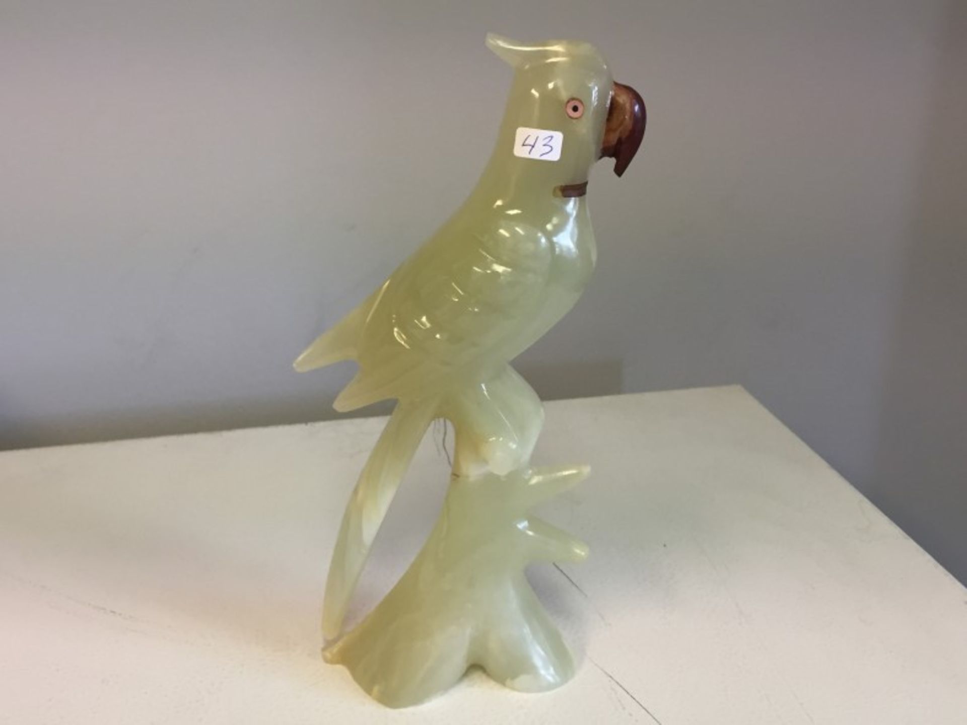 Hand Carved parrot Statue