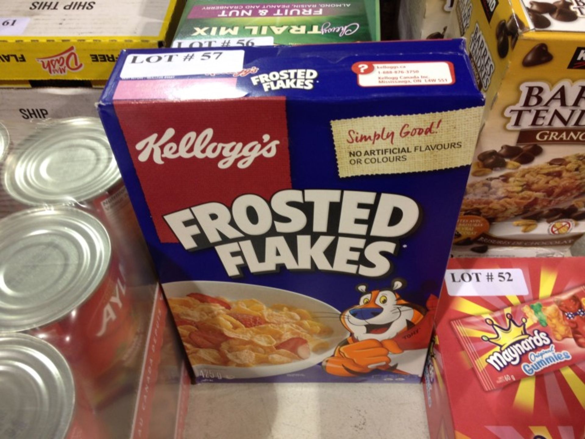 box Frosted Flakes cereal