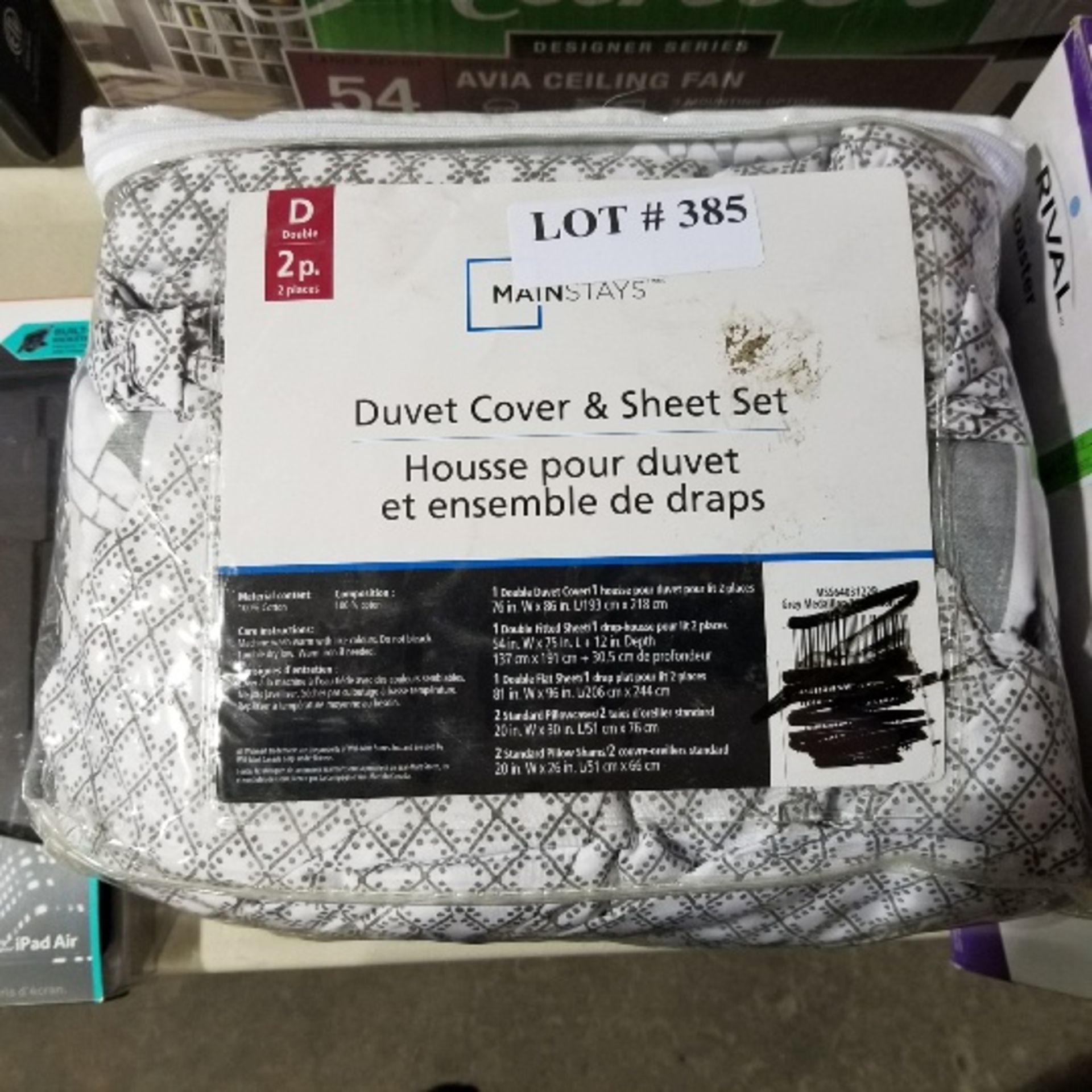 Double Duvet and sheet set