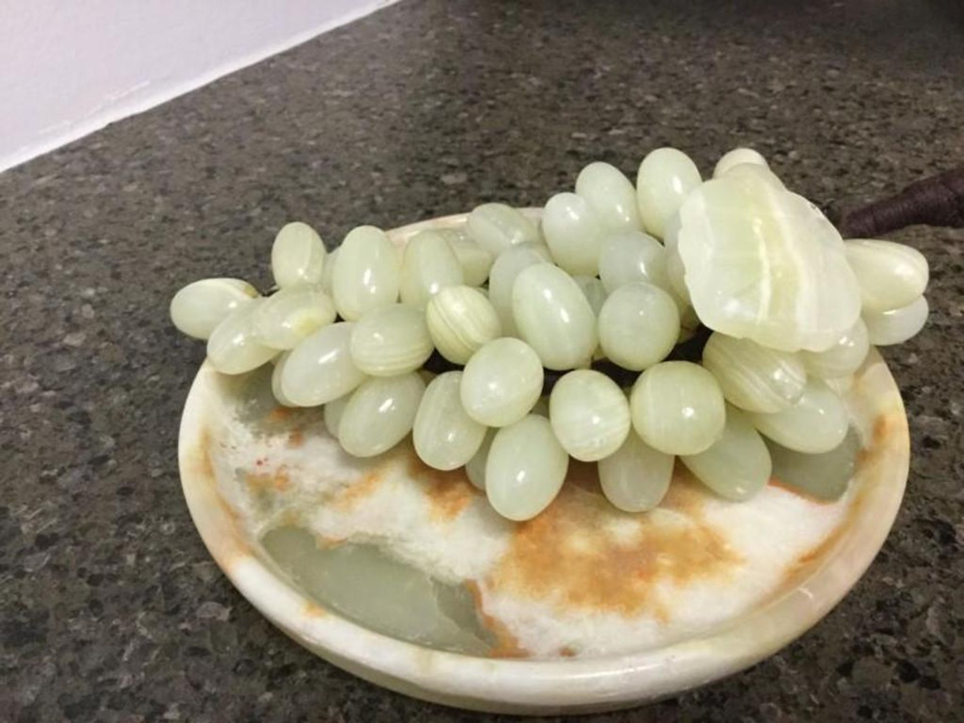 Marble Grapes and plate