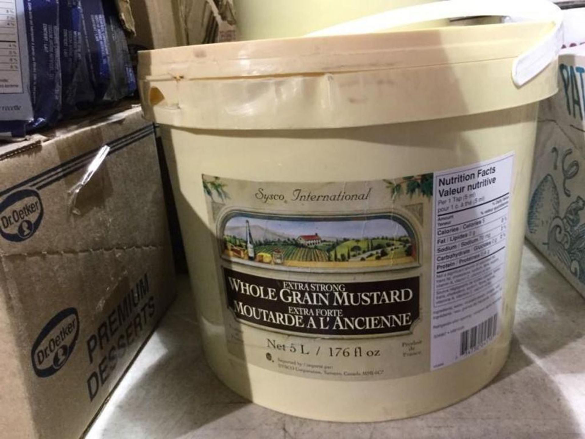 Bucket of Whole Grain Mustard 5L