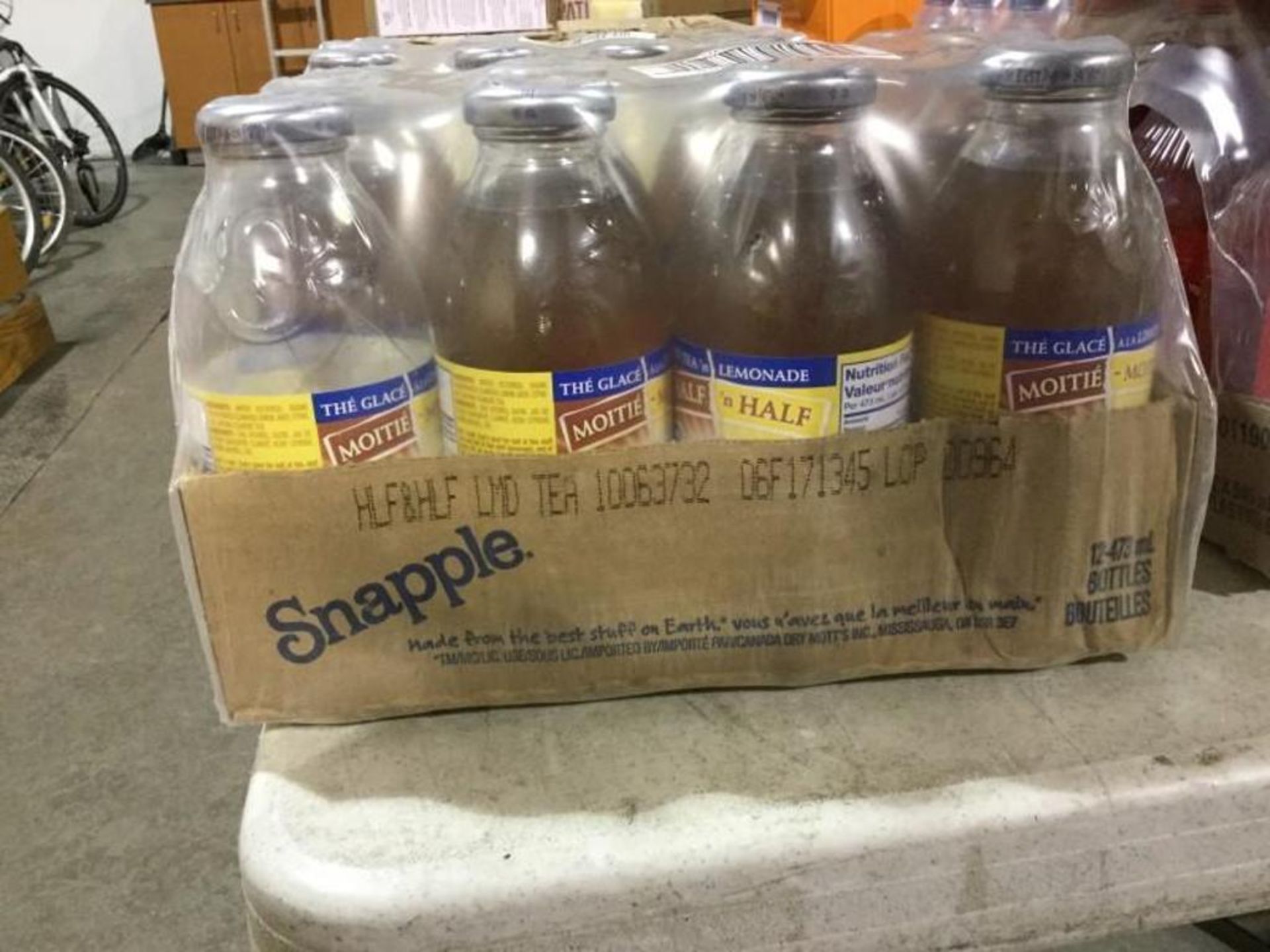 Case of Snapple IceTea Lemonade